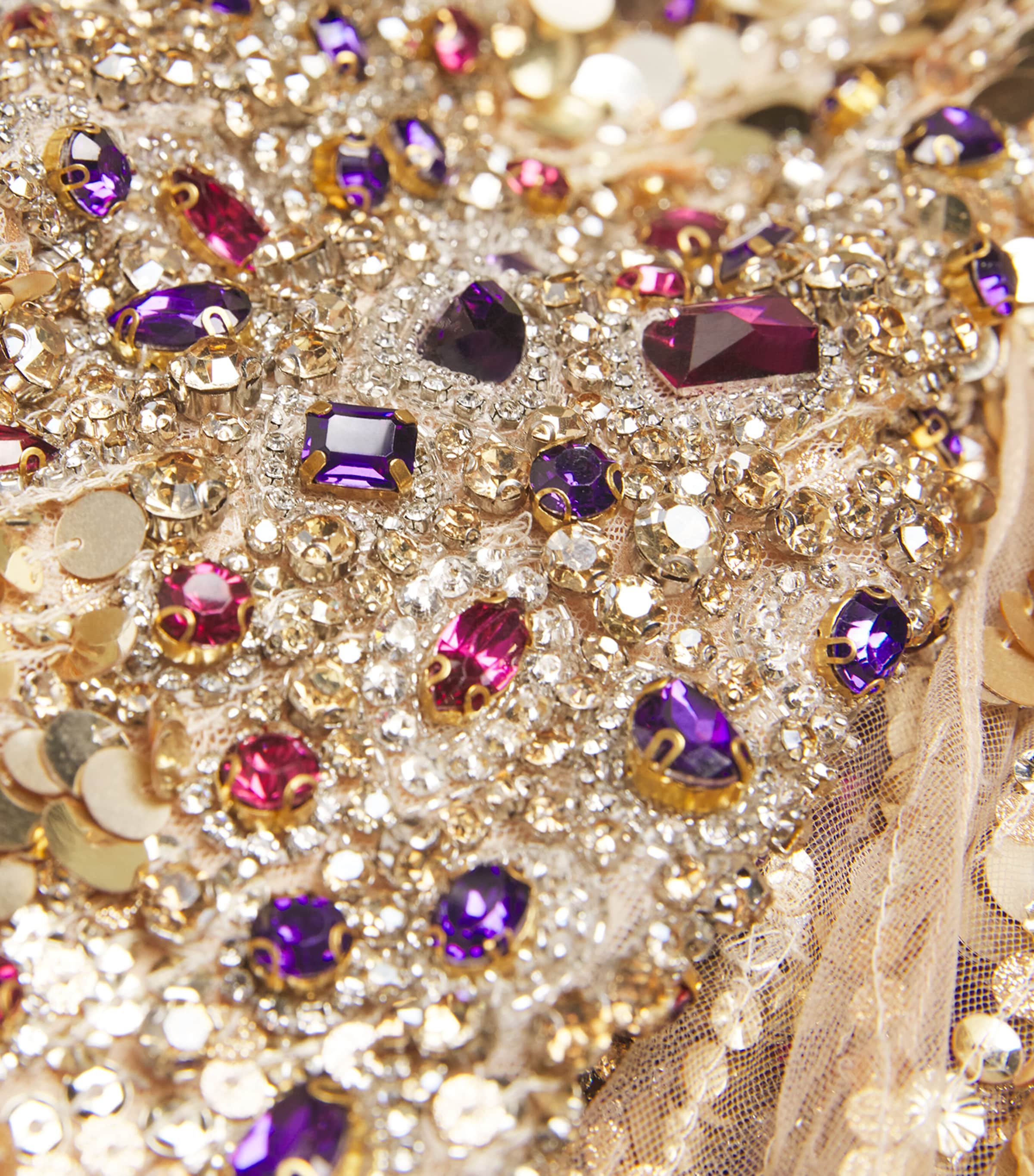 Embellished Honey Dew Gown ILLUSION + JEWEL Image 5