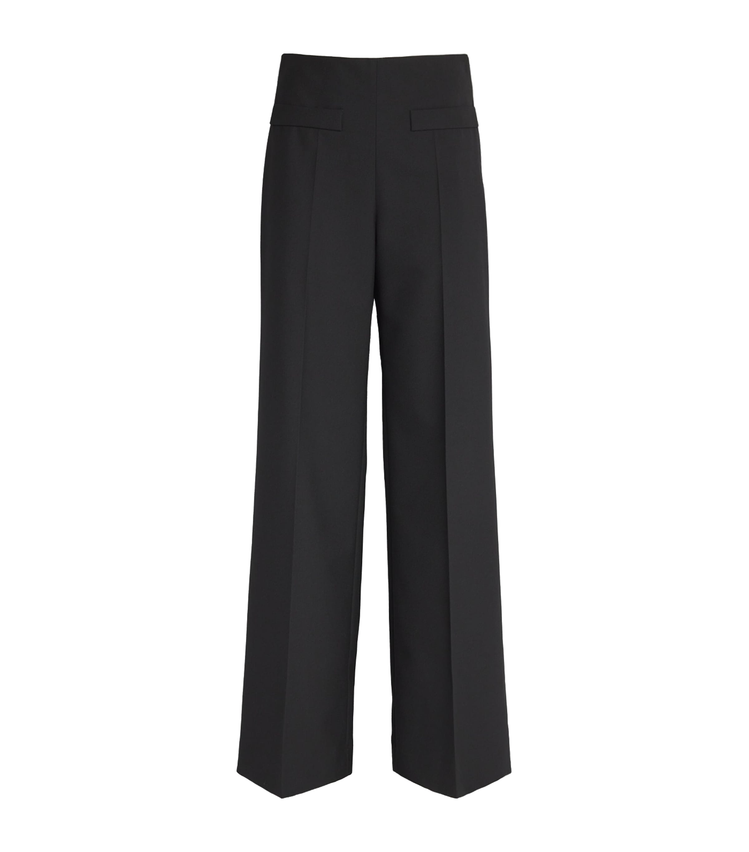 Sandro Wide-leg Tailored Trousers In Black