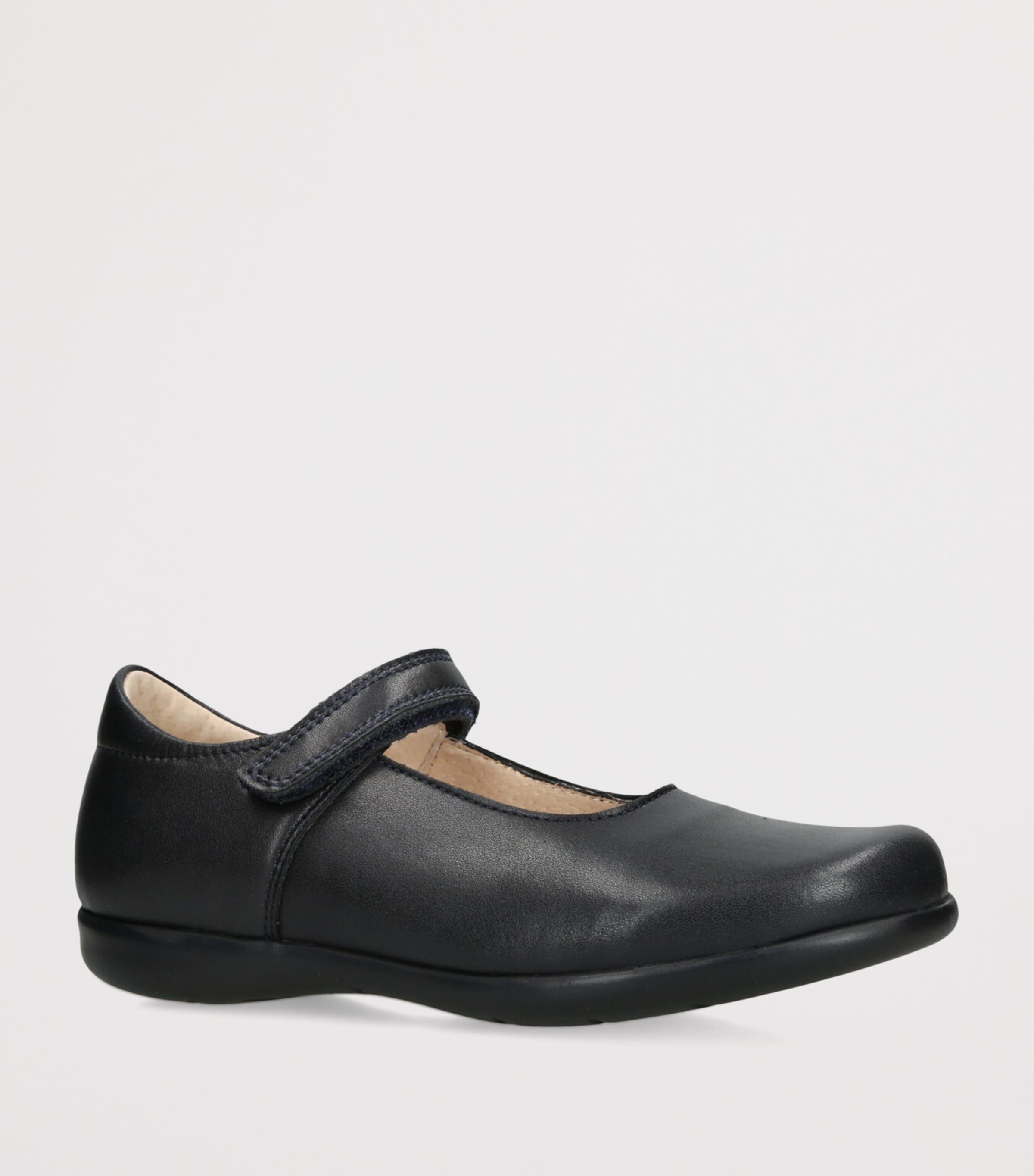Leather Emily School Shoes NAVY Image 3