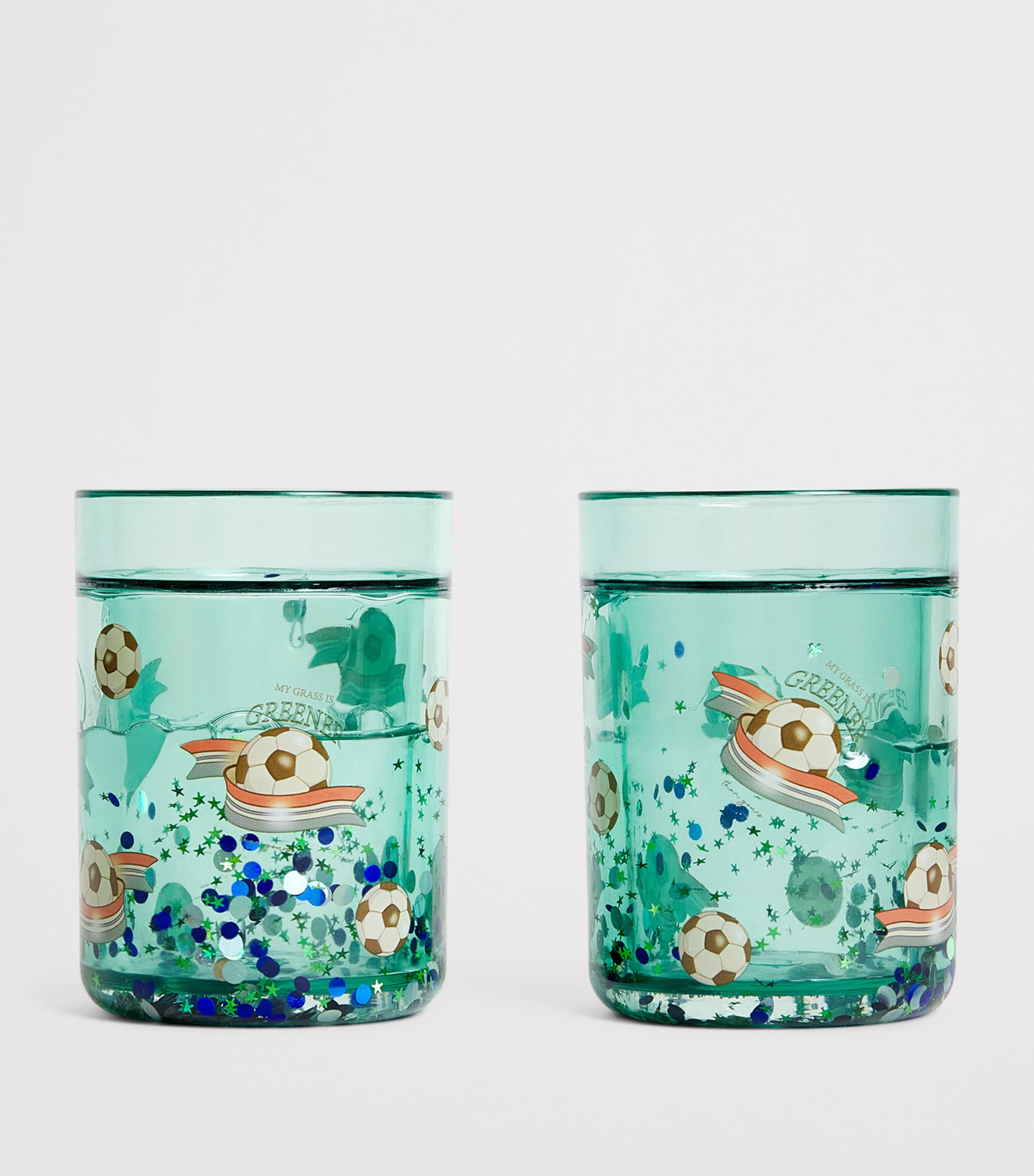 Set of 2 Glitter Cups KICK IT Image 2