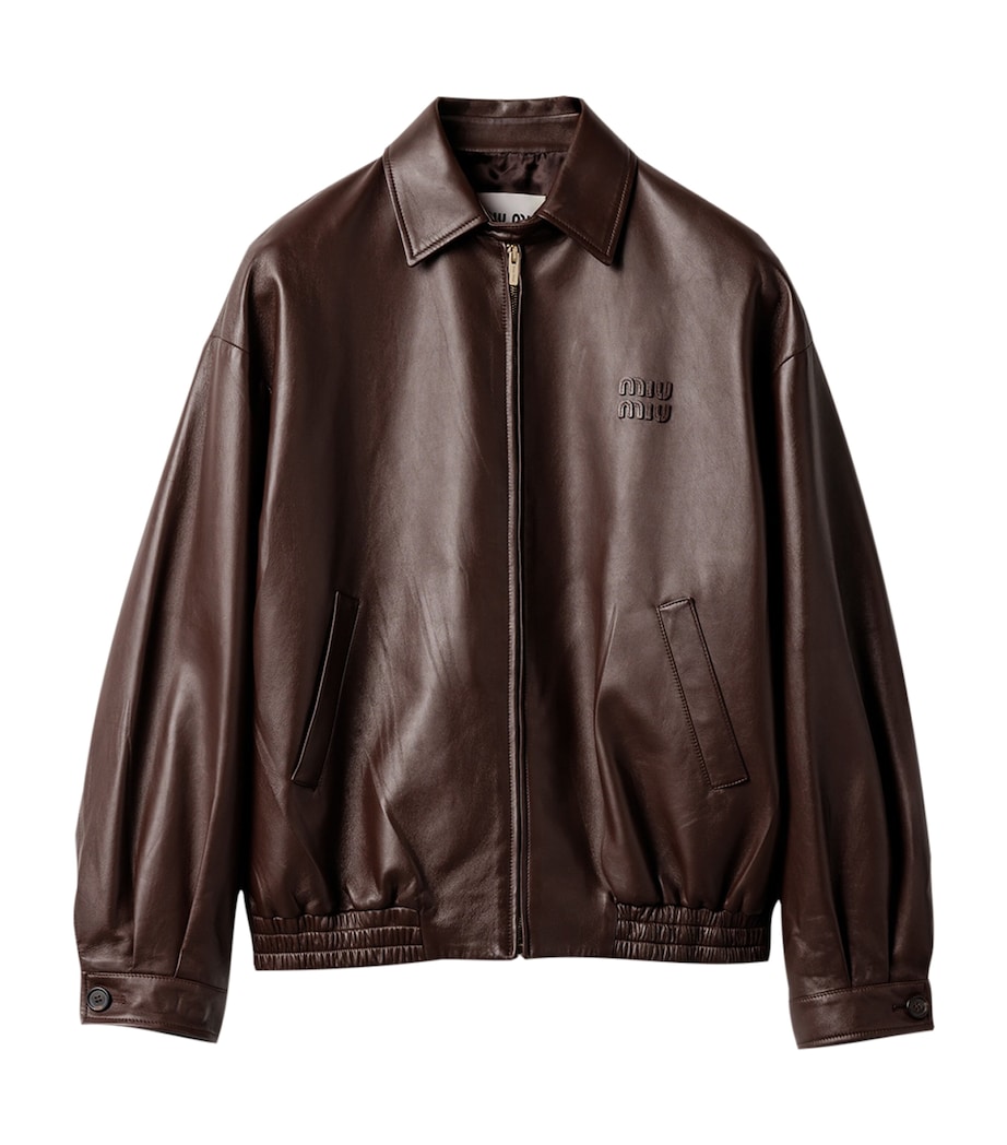 Miu Miu Womens Nappa Leather Jacket Image 1