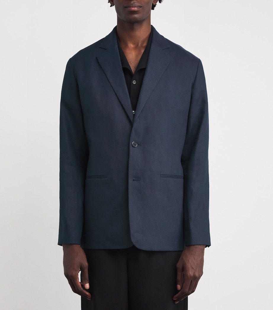 Linen Timo Blazer NAVY BLUE 200 Image 3