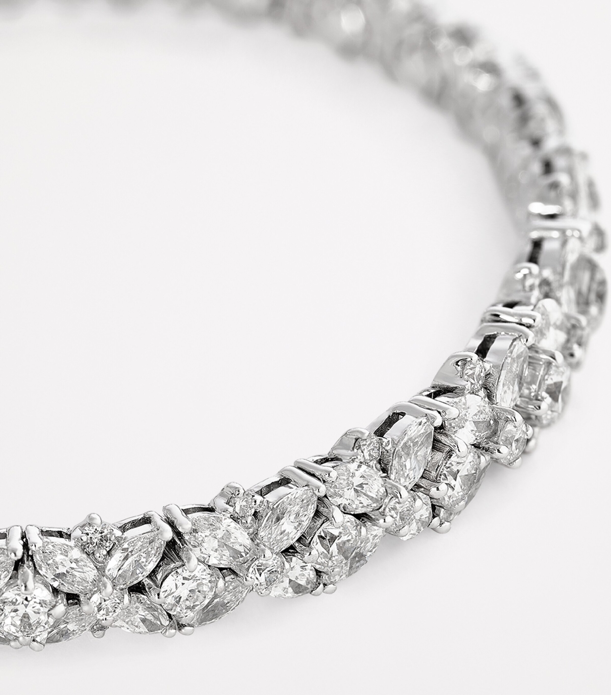 Yeprem White Gold and Diamond Bangle White Gold Image 4