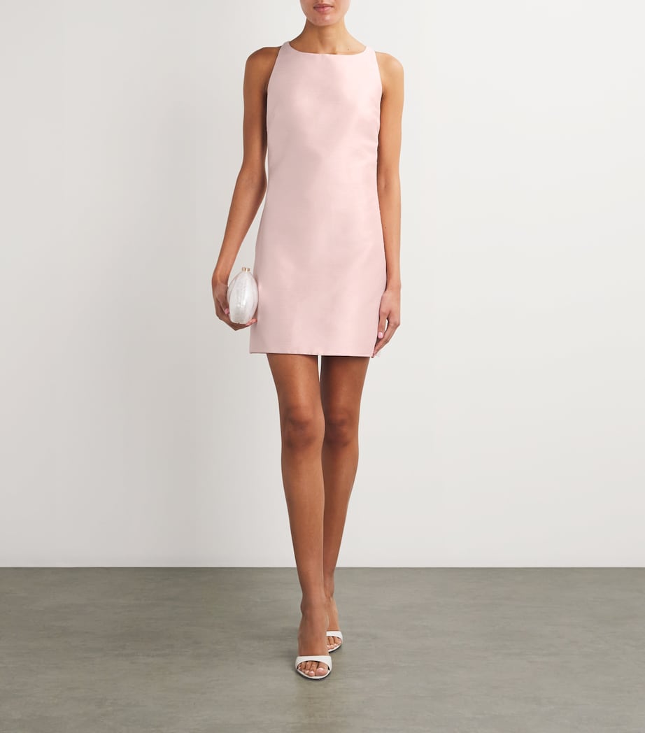 Open-Back Mini Dress PALE PINK Image 2