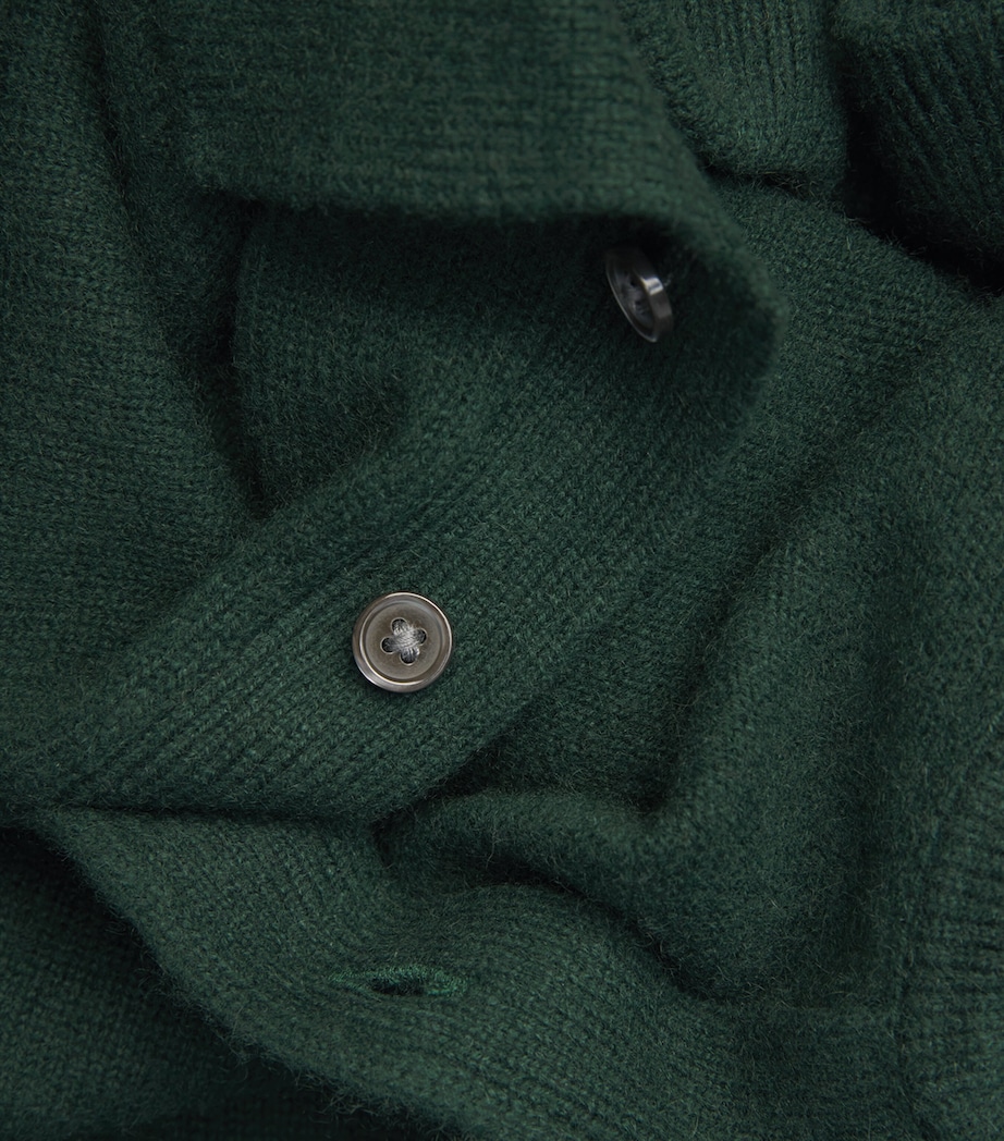Cashmere Polo Sweater GREEN Image 5