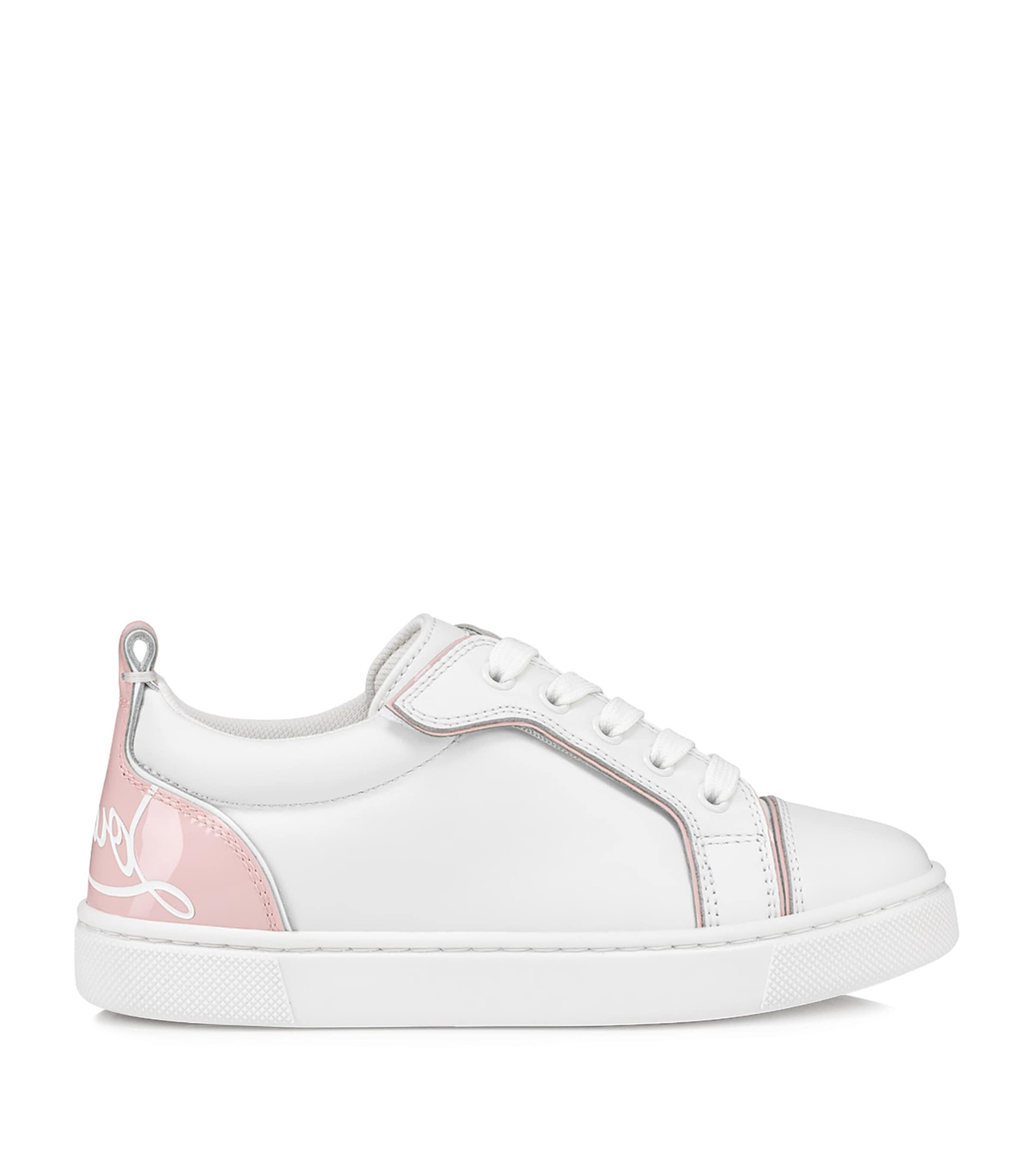 Christian Louboutin Kids 퍼니토 가죽 스니커즈