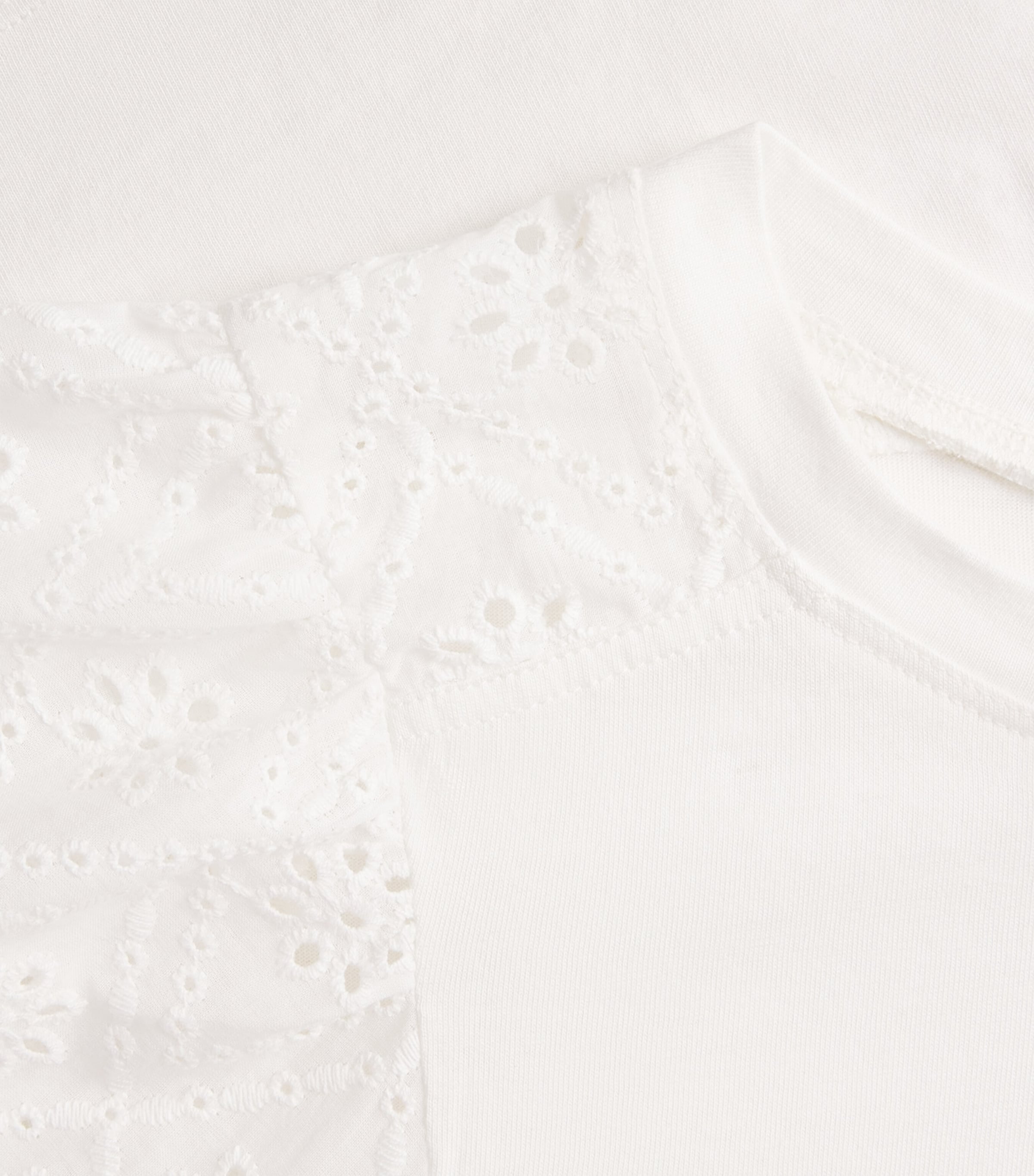 ME+EM Womens Broderie Anglaise Blouse Soft White Image 6