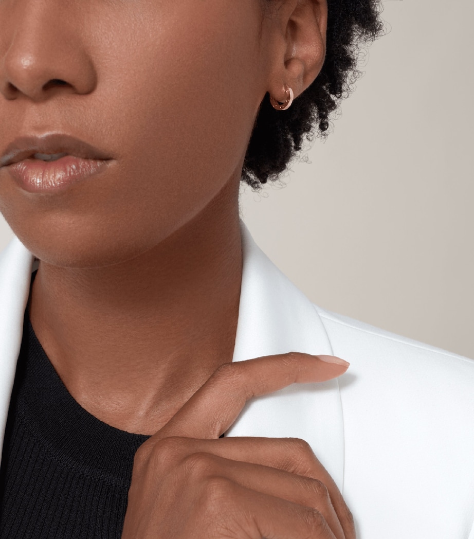 Rose Gold LOVE Hoop Earring ROSE GOLD Image 2