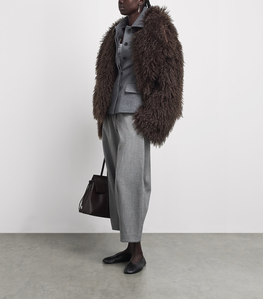 Source Unknown Womens Faux Fur Hathi Jacket Br Image 2