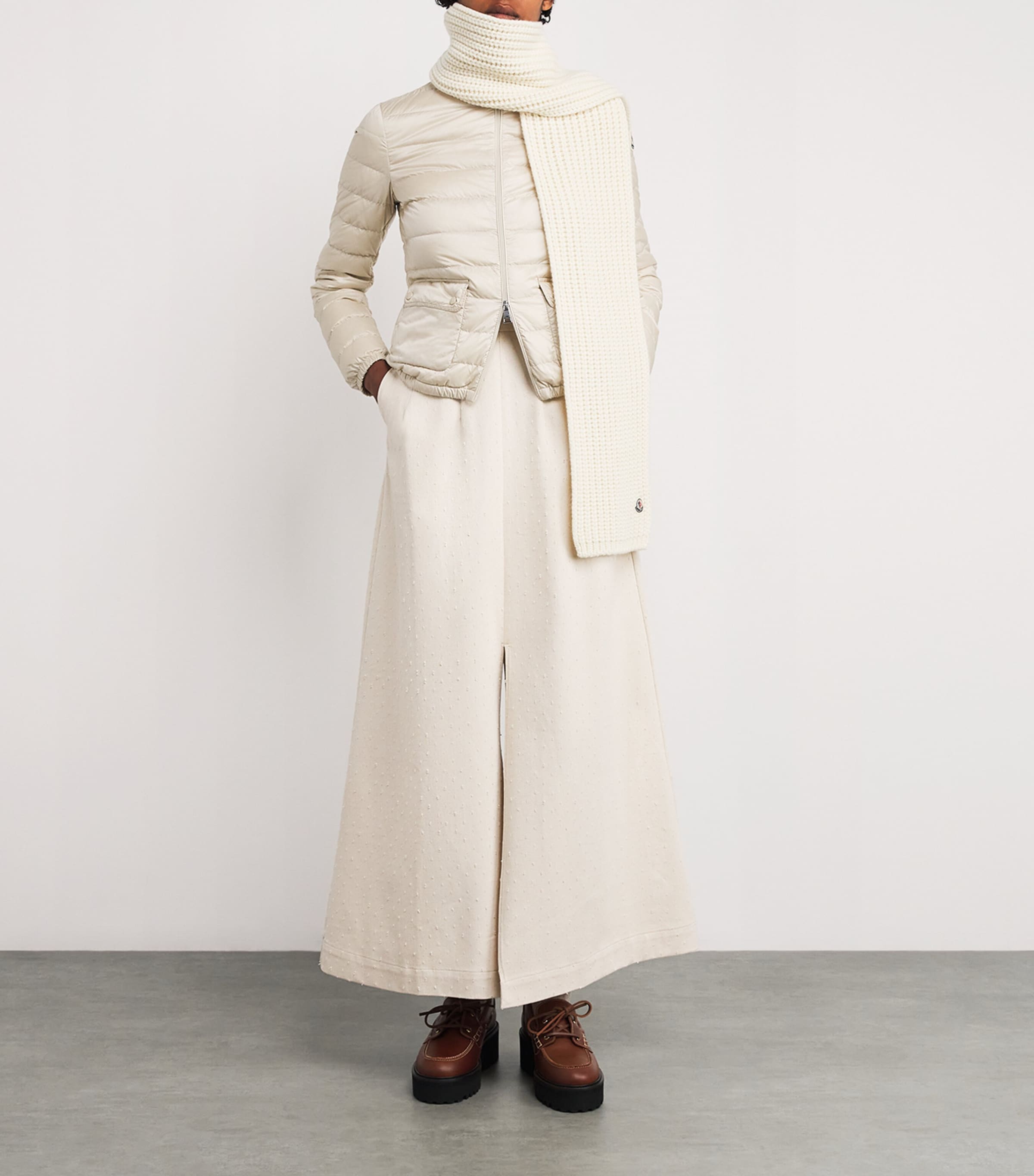 Wool Logo-Patch Scarf 34 Image 3