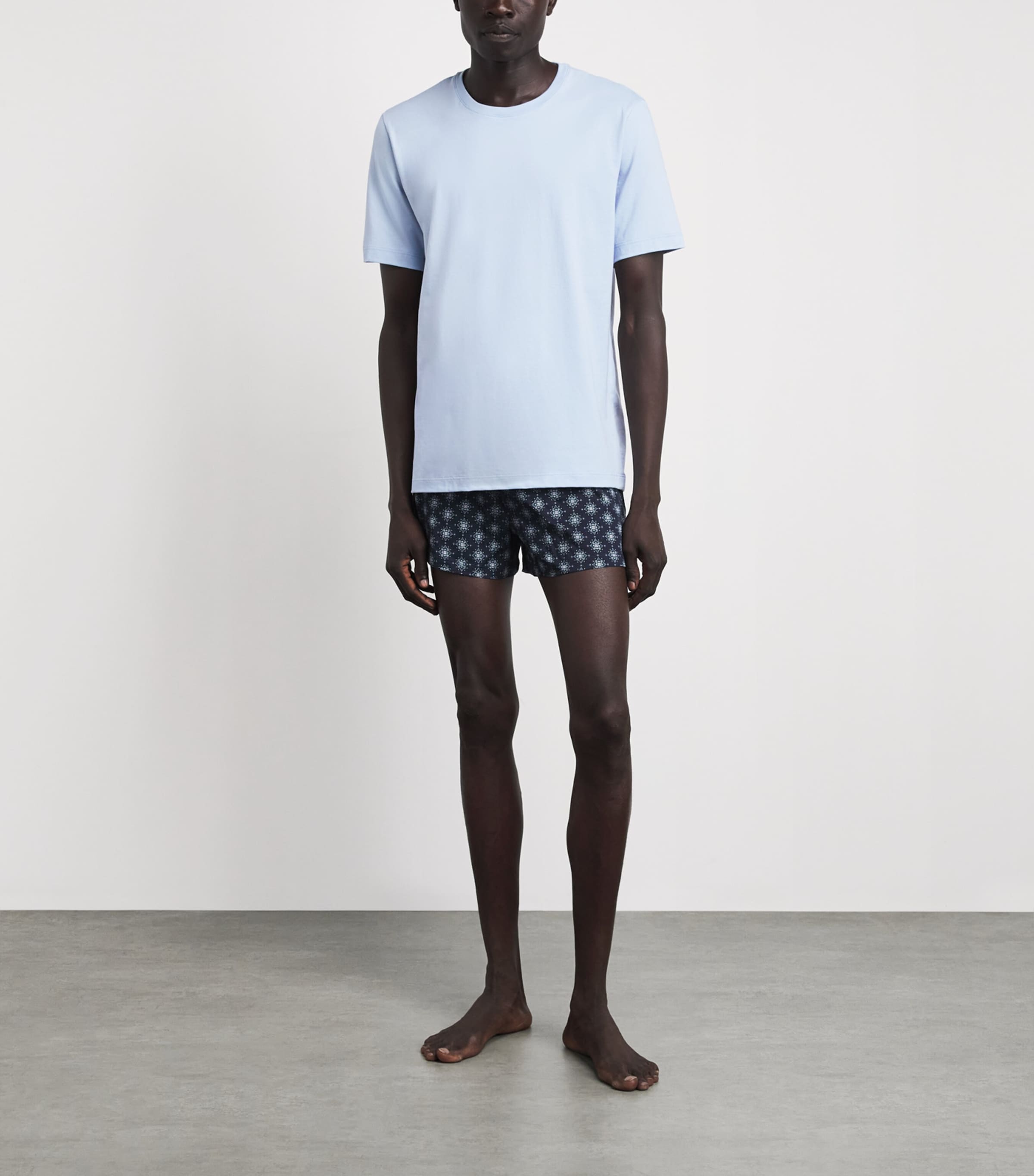 Hanro Mens Cotton Night & Day T-Shirt Cashmere B Image 2