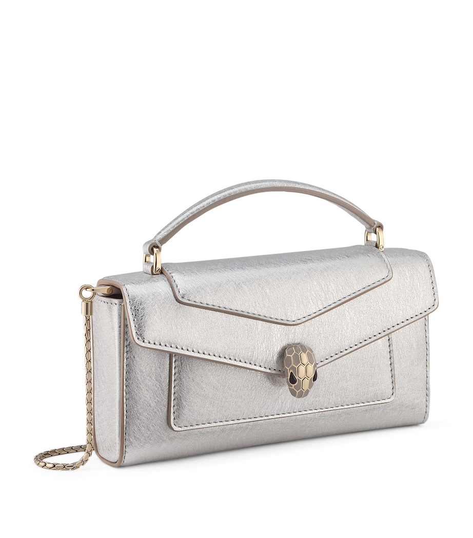 Serpenti Forever Cross-Body Phone Bag SILVER Image 1
