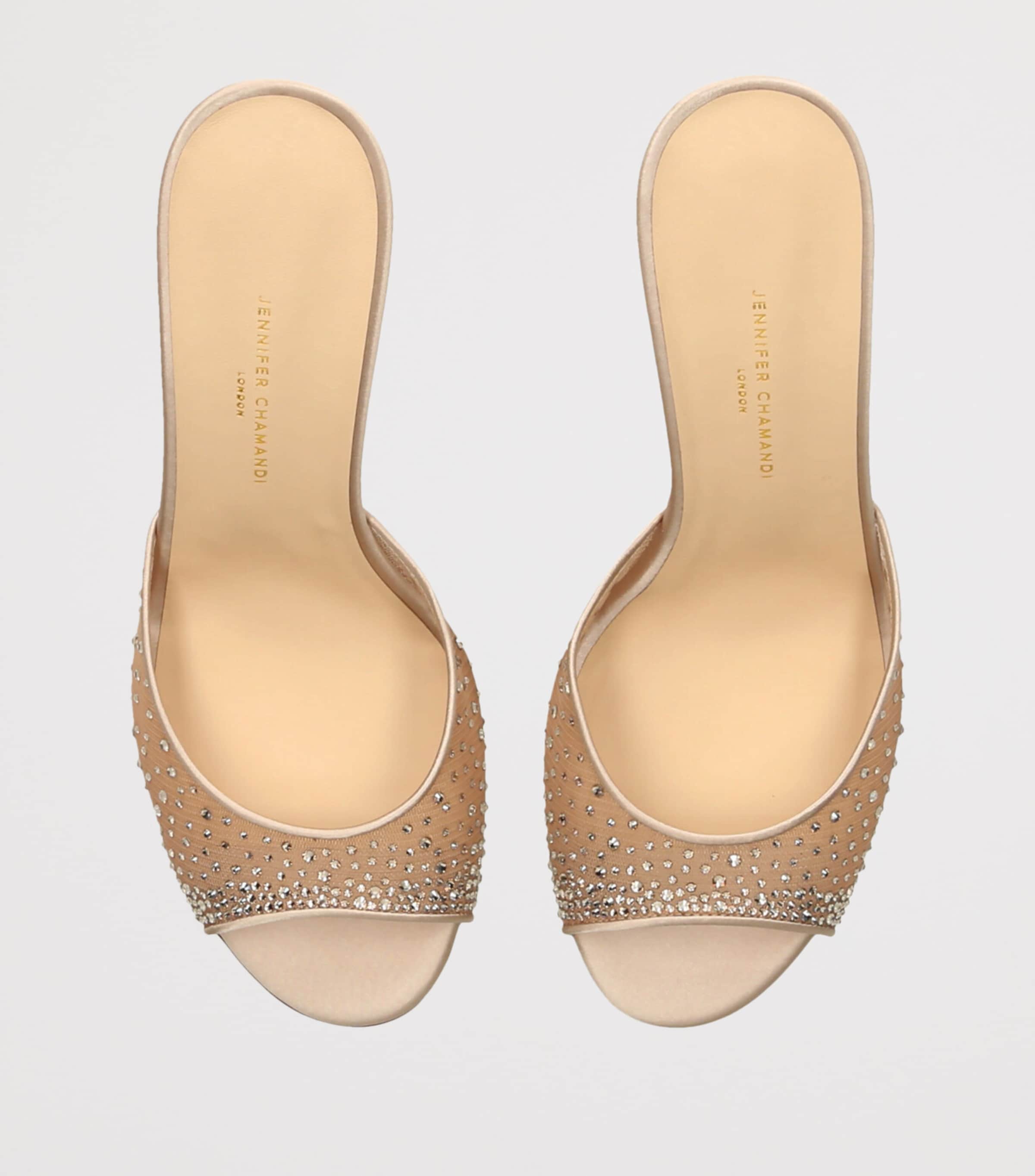 Embellished Guido Mules 85 CHAMPAGNE Image 4