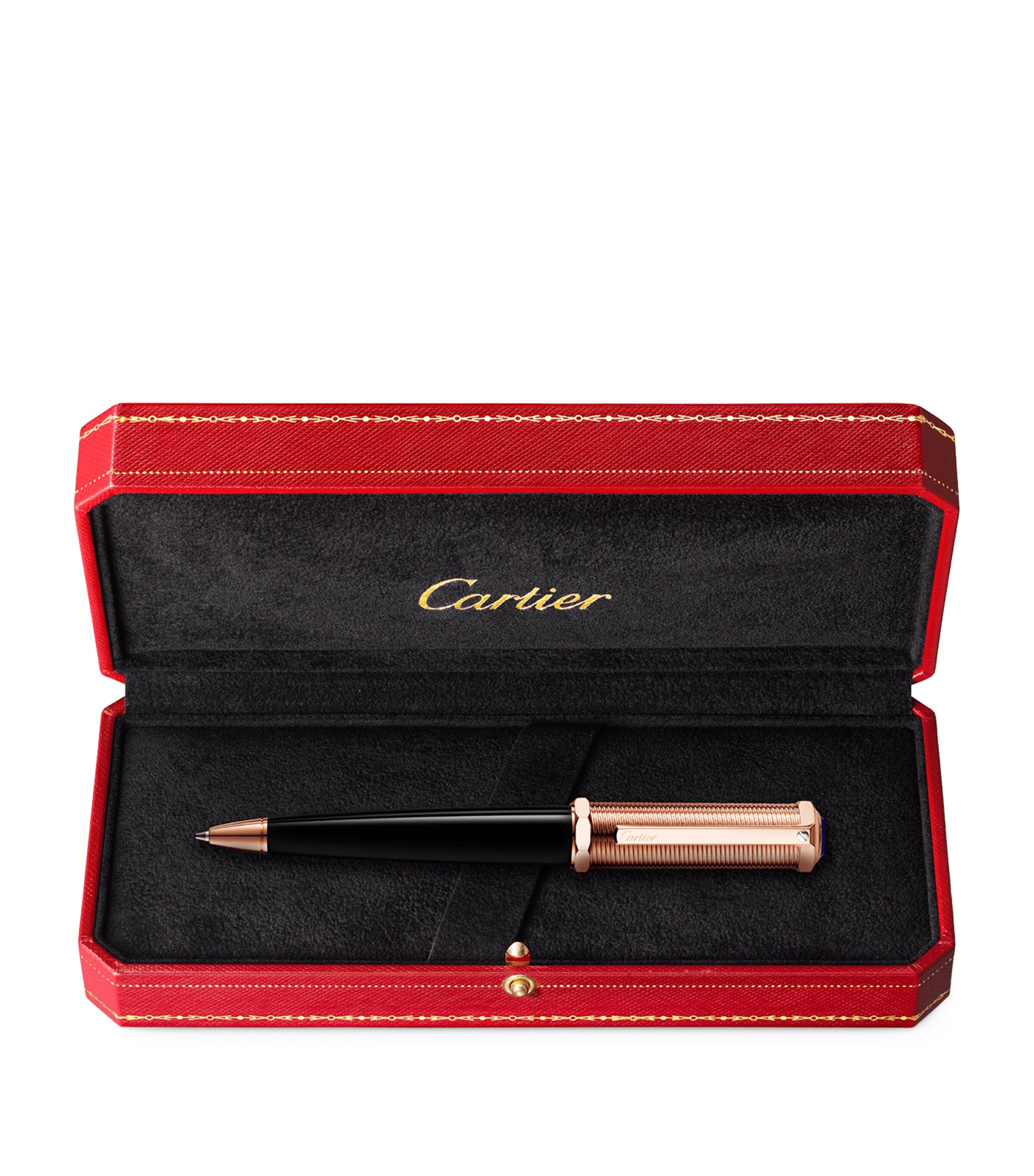 Santos-Dumont Ballpoint Pen BLACK & ROSE GOLD Image 3