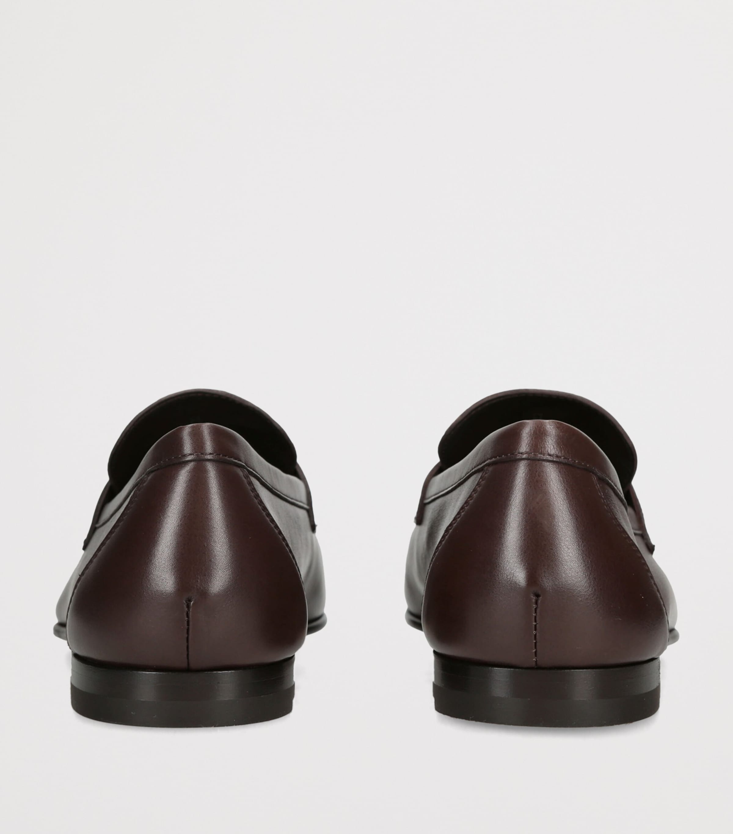 Tod's Leather Mocassino Loafers Dark Brown Image 4