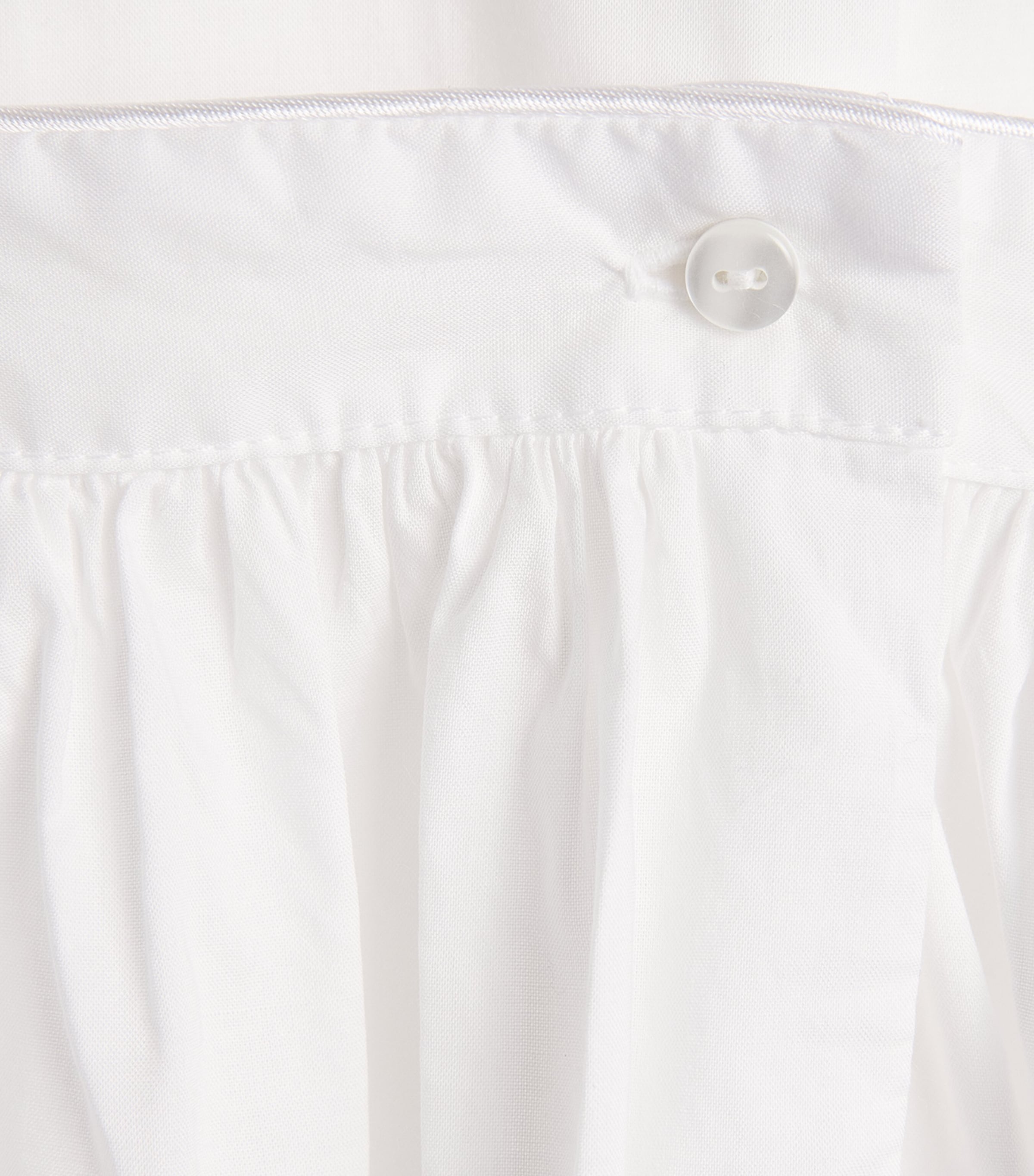 Pima Cotton Ceremonial Gown and Hat Set (0-24 Months) K00 WHITE Image 3