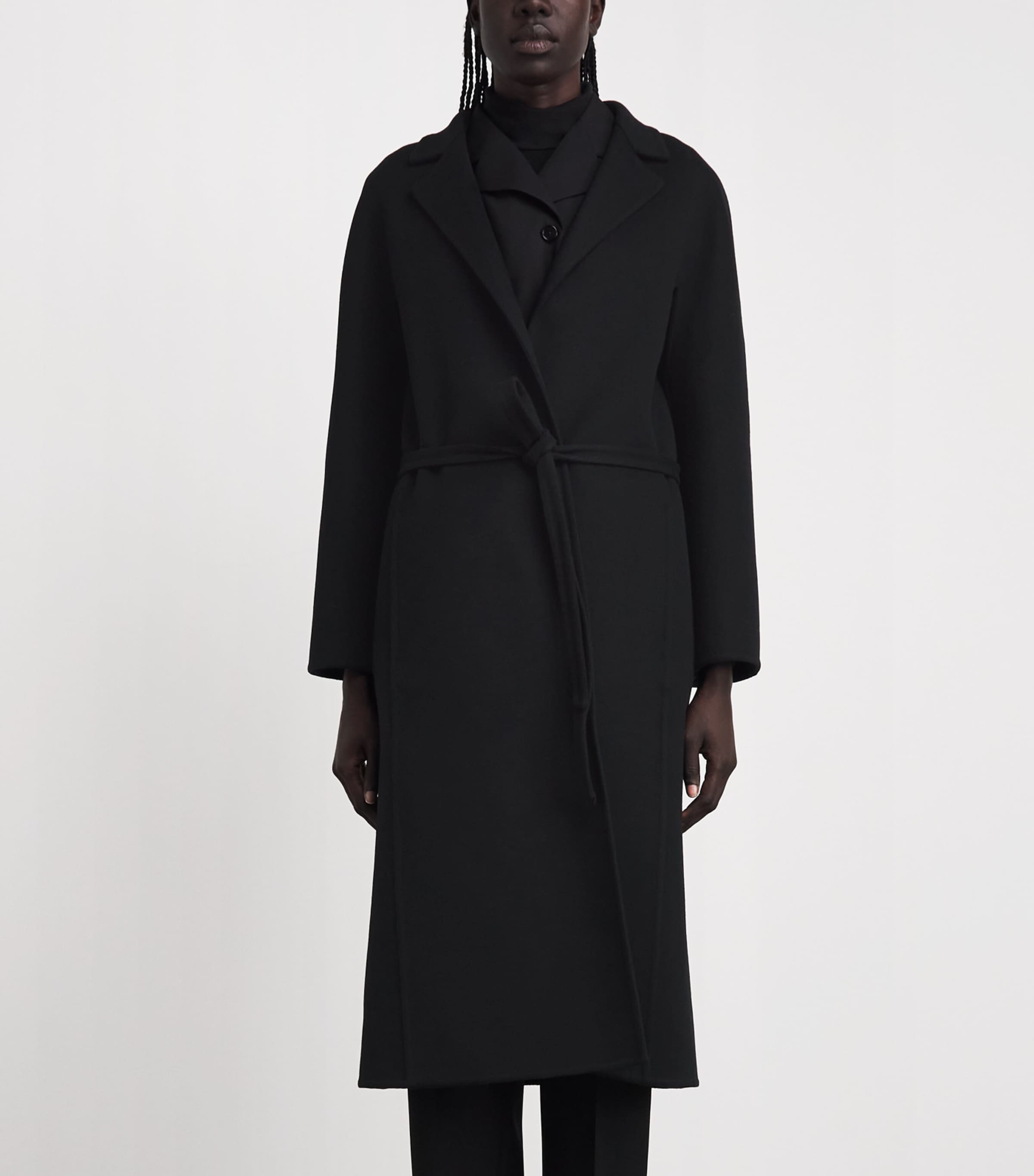 Jil Sander Womens Wool Belted Coat Black Image 4