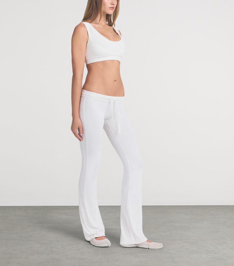 NikeSKIMS Womens NikeSKIMS Airy Straight Sweatpants Ivory Image 5