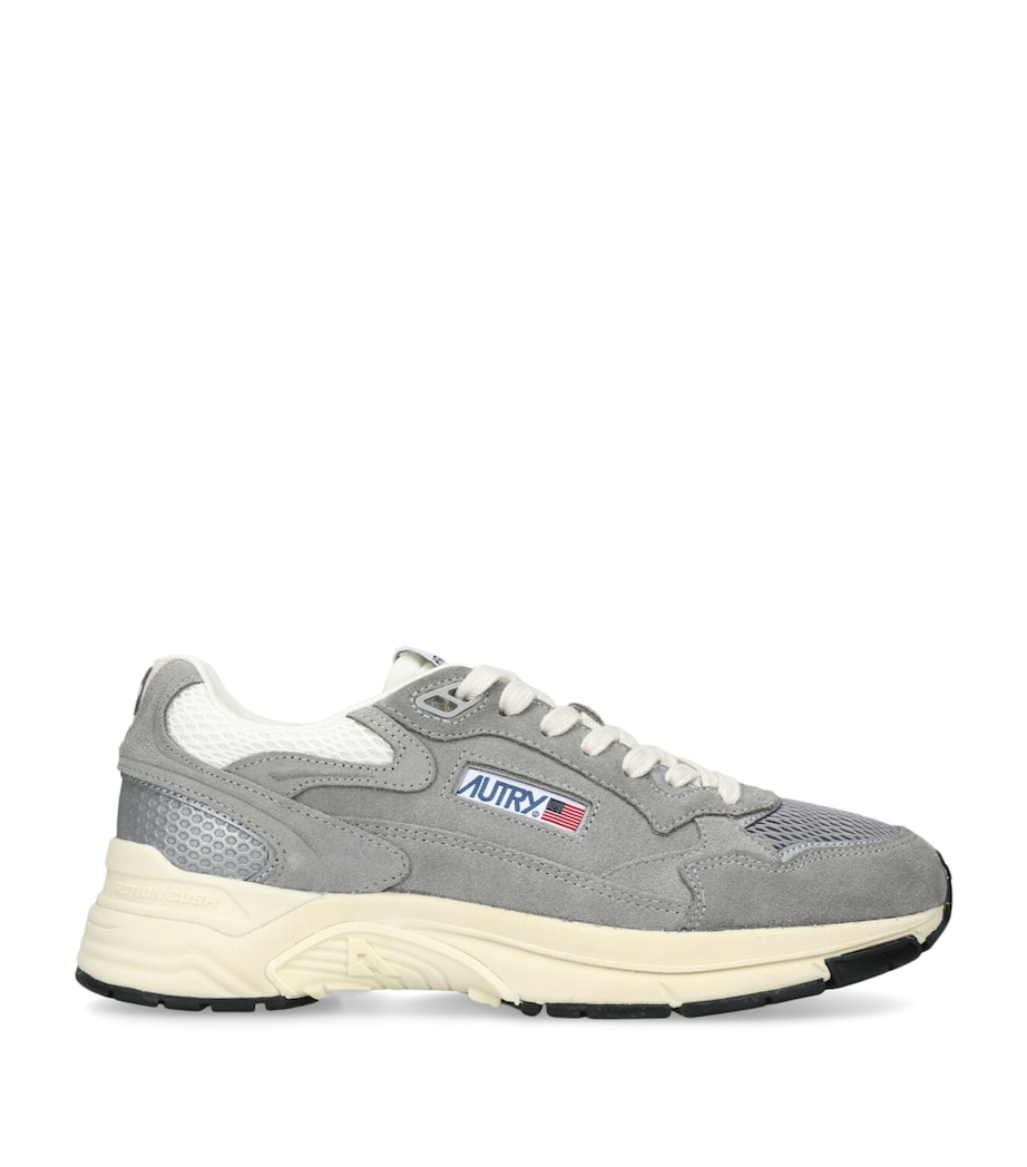 Autry Suede Hyperway Runner Sneakers Grey Image 1