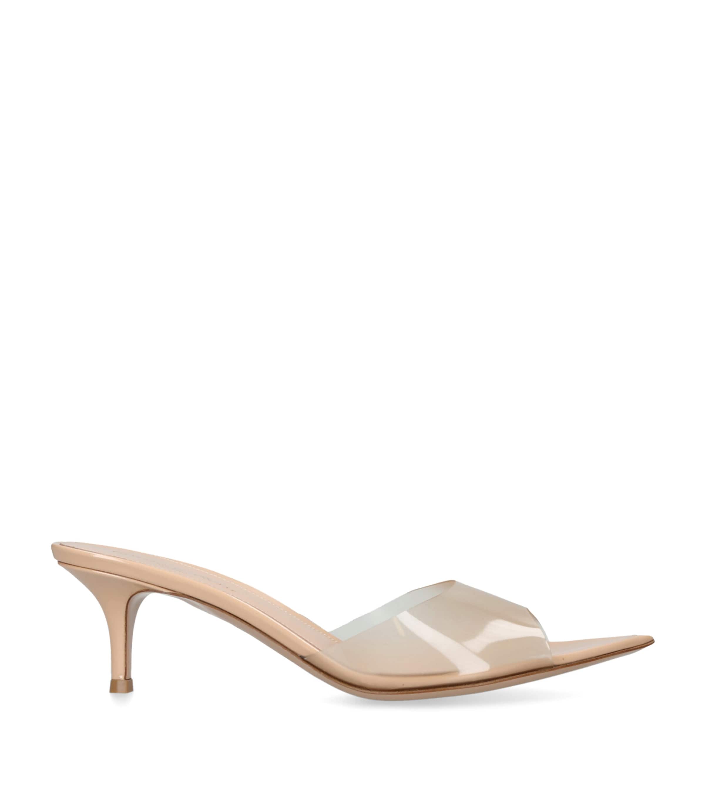 Gianvito Rossi Elle Mules 55 In Beige