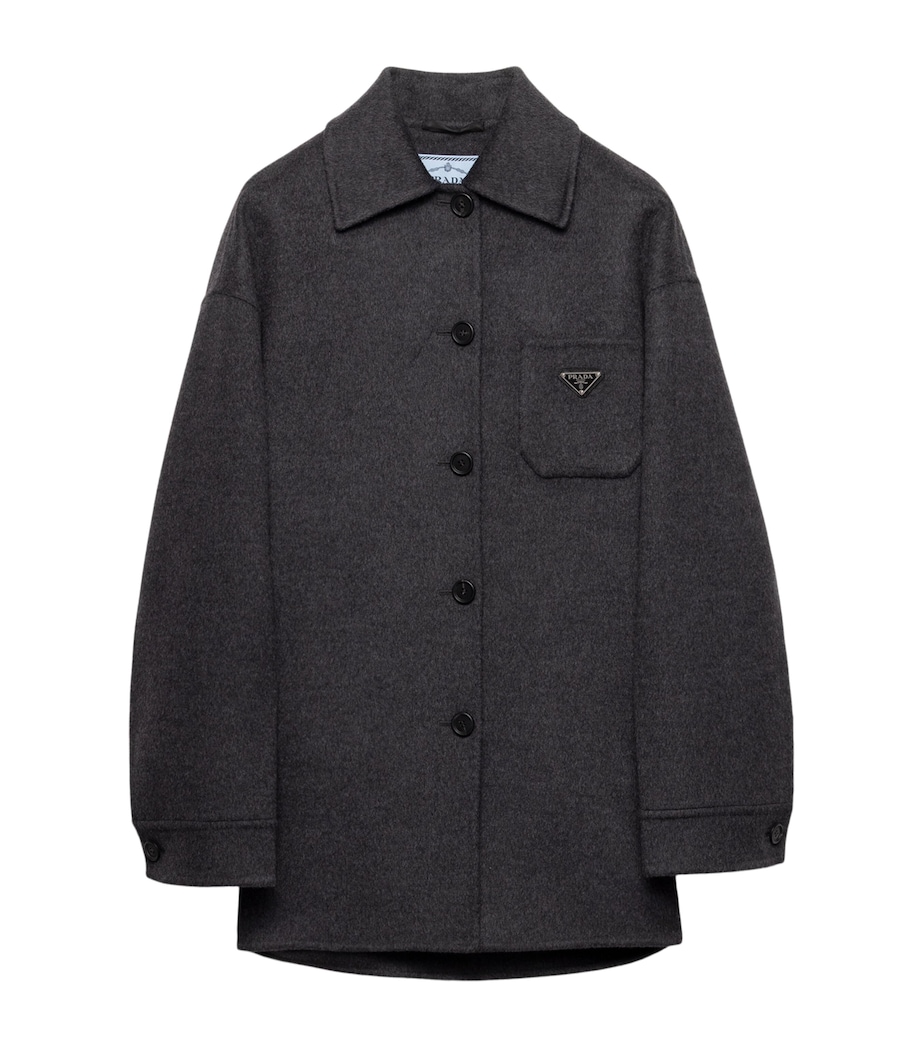 Wool-Cashmere Oversized Shirt F0480 Image 1