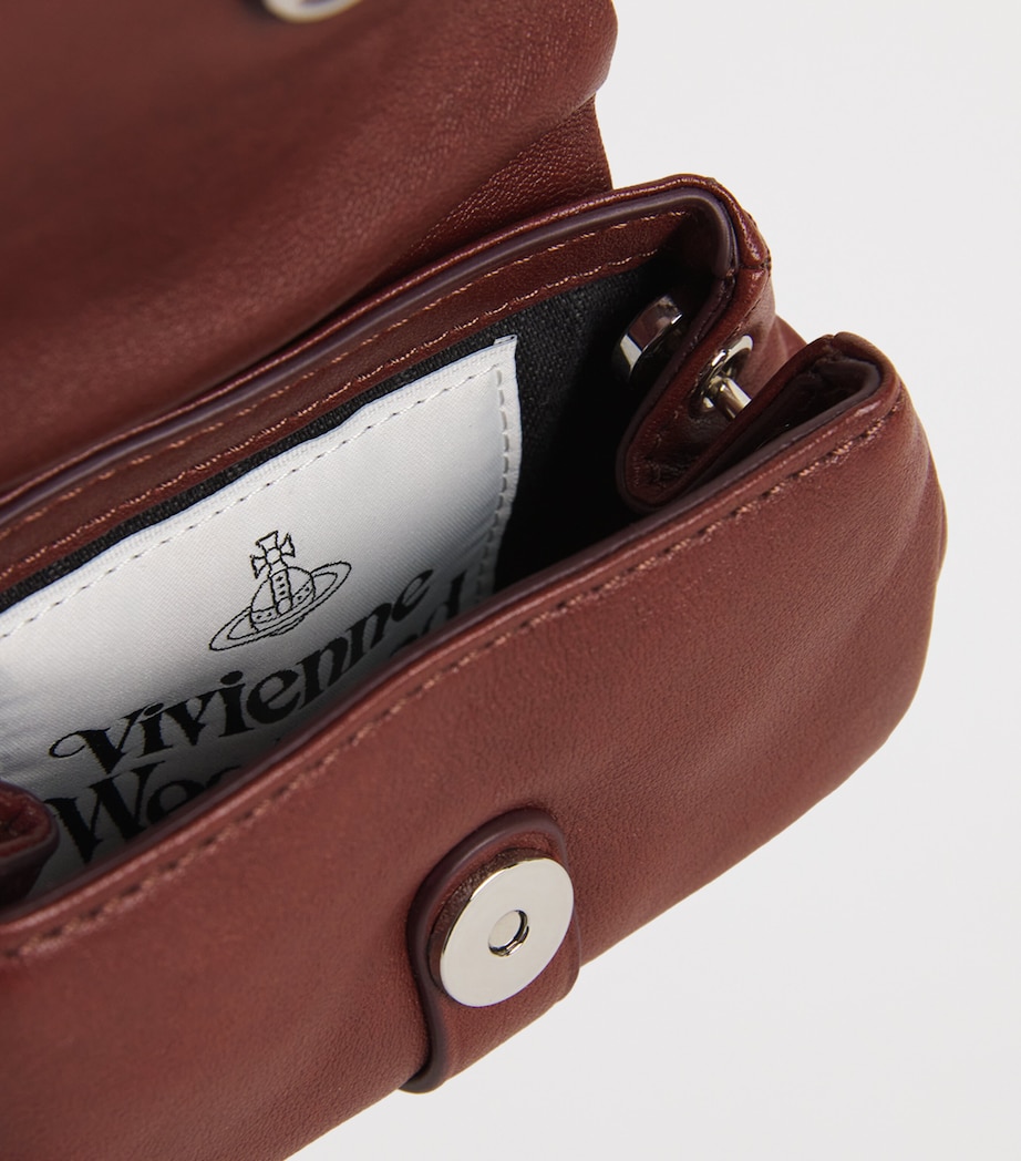 Vivienne Westwood Leather Hazel Treasure Charm Bag Brown Image 6
