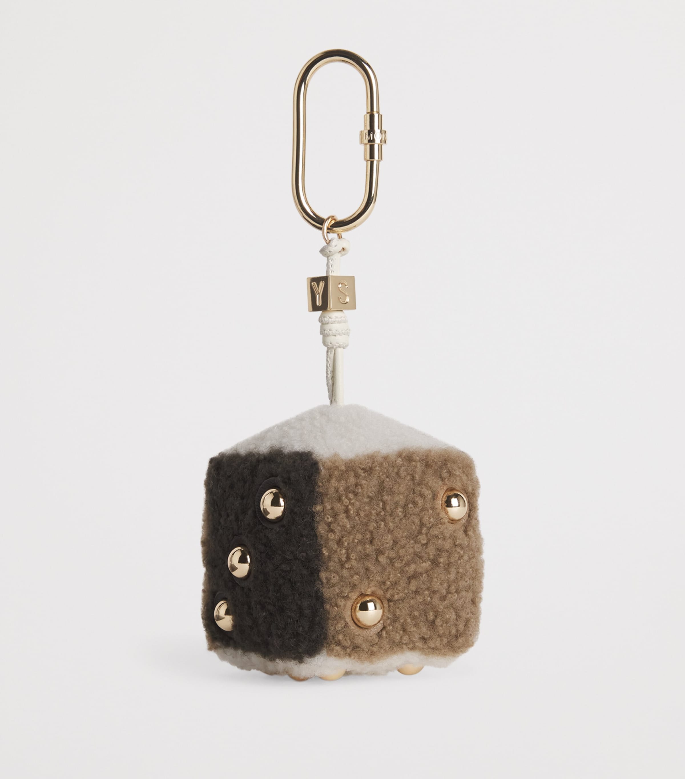 Merino Shearling Dice Keyring B3255 Image 3
