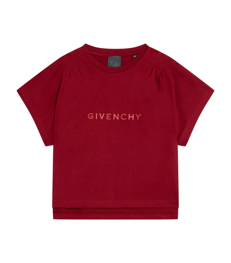 Cotton Logo T-Shirt (4-12+ Years) CRIMSON Image 1