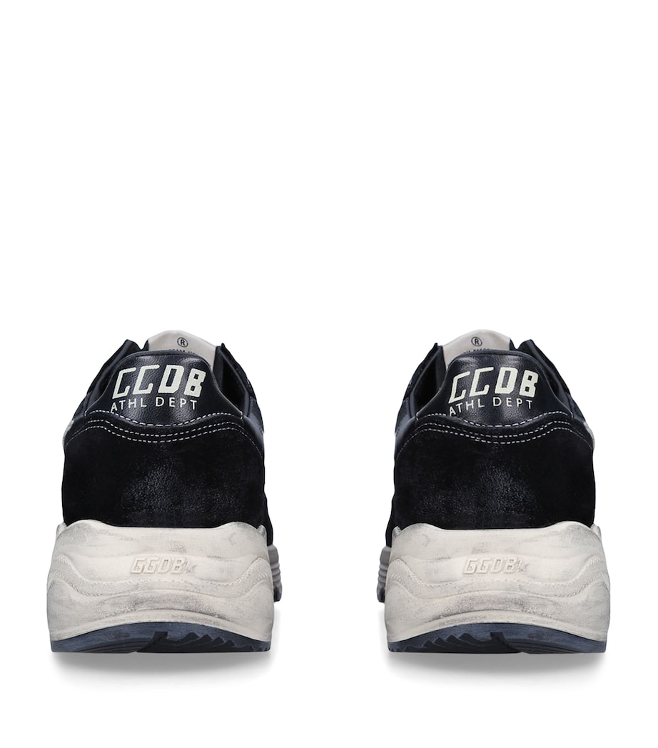 Golden Goose Leather Running Sole Sneakers Blk/white Image 2
