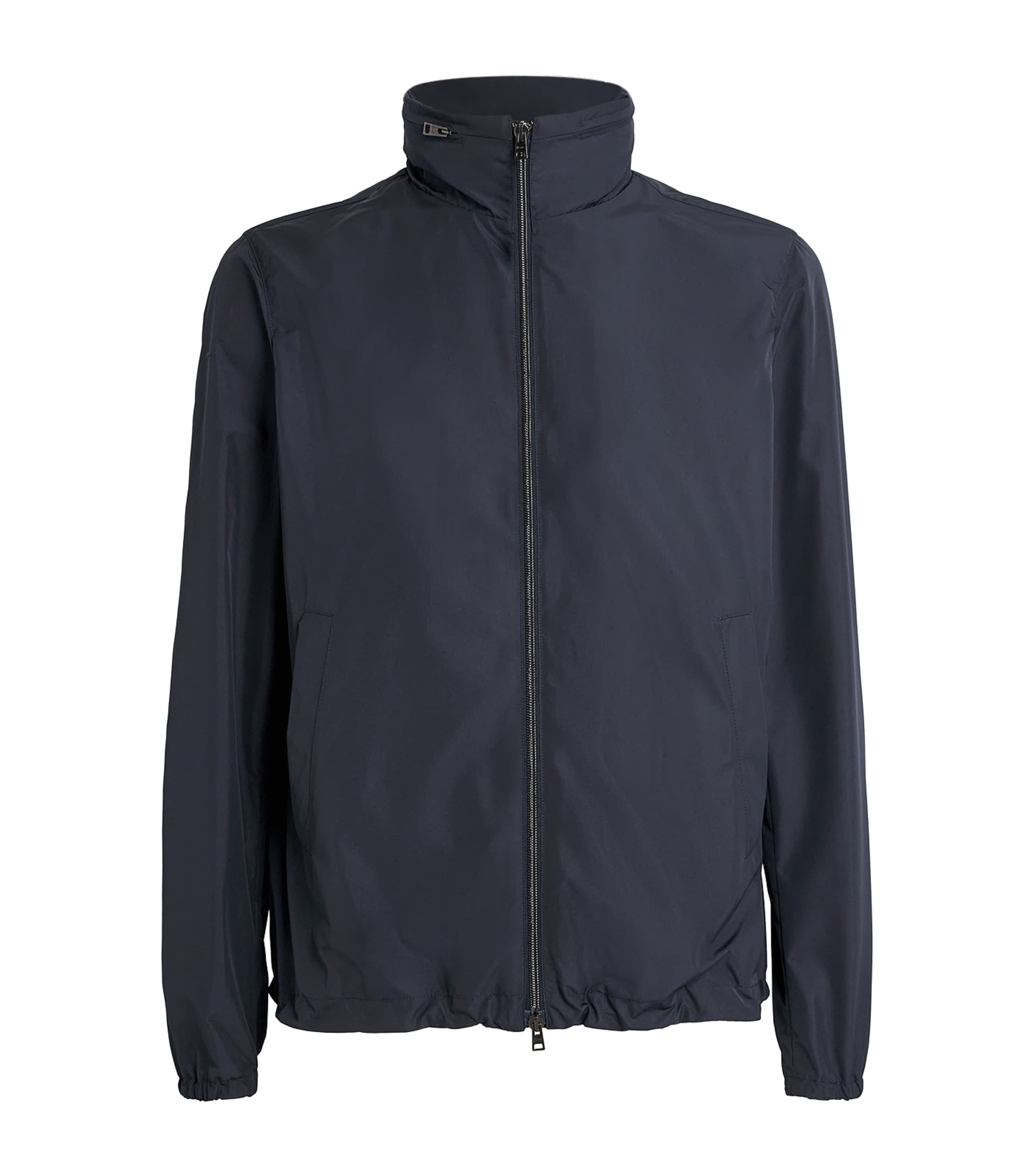 Windproof Short Zip-Up Jacket 9200BLU NAVY Image 1