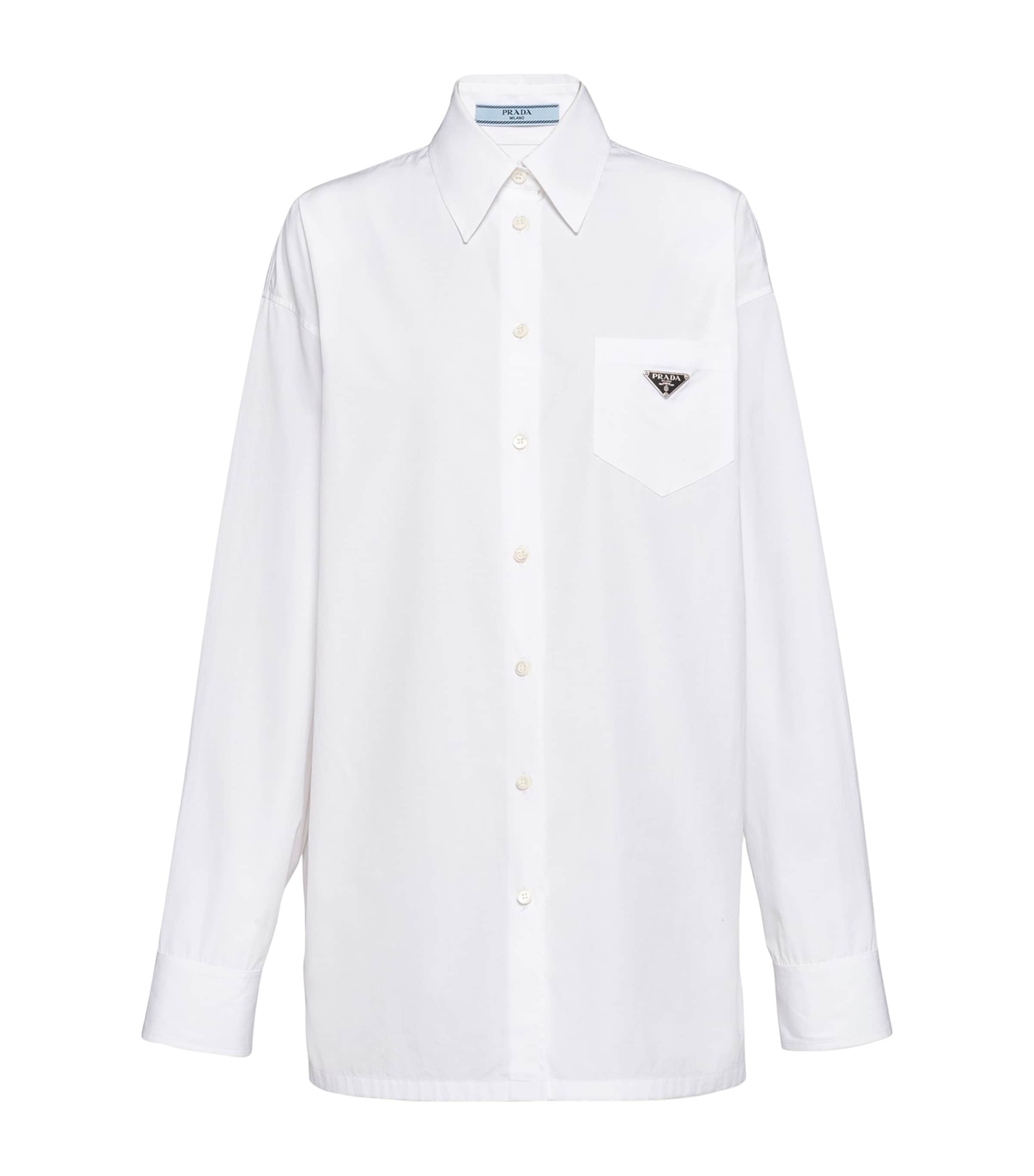 Cotton Poplin Logo Shirt F0009 Image 1