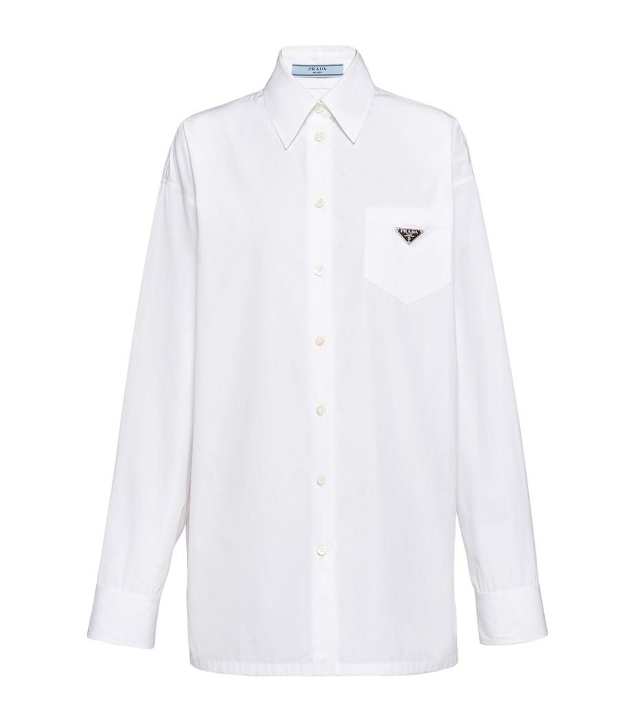 Cotton Poplin Logo Shirt F0009 Image 1