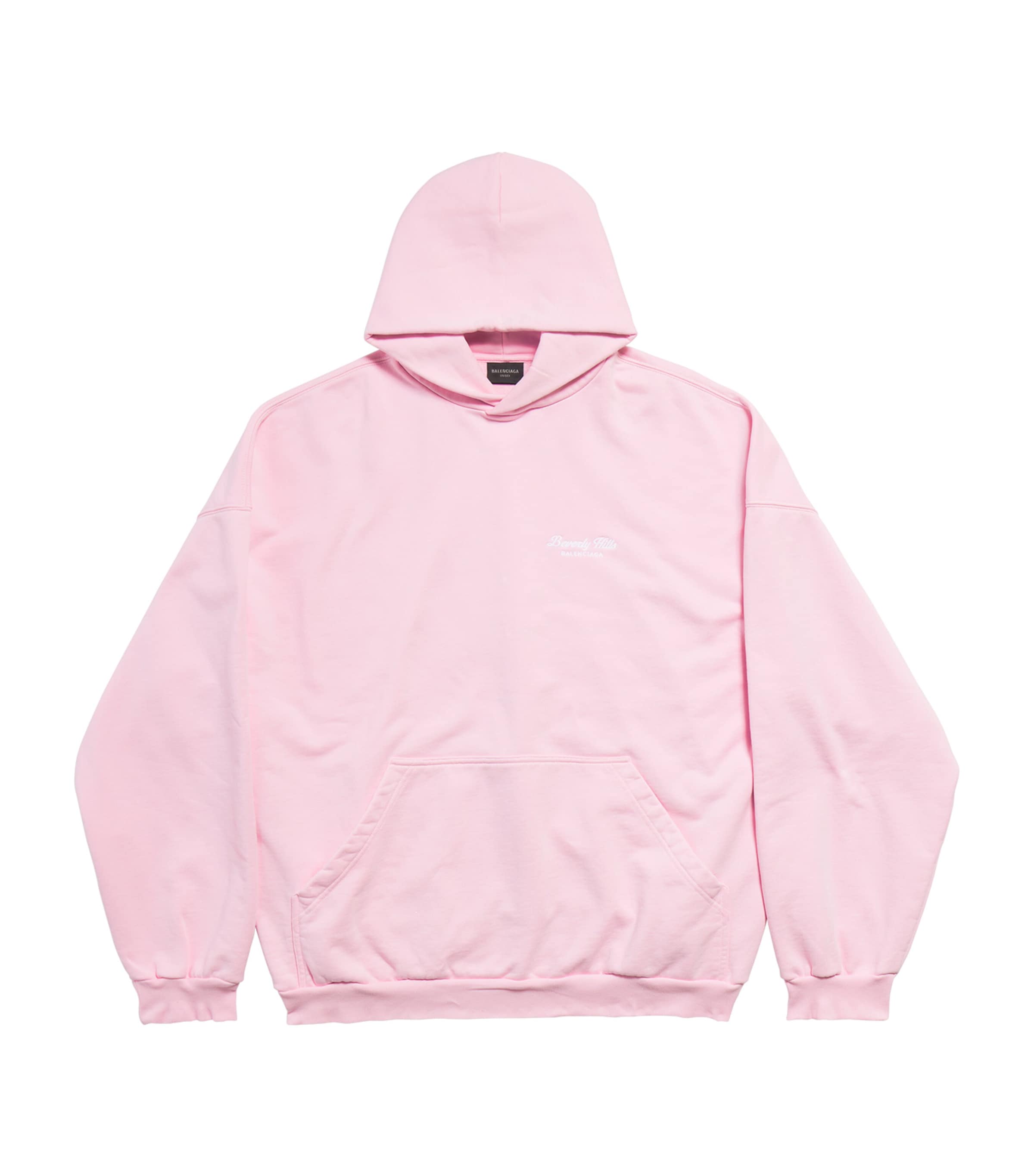 Shop Balenciaga Cotton Beverly Hills Hoodie In Pink