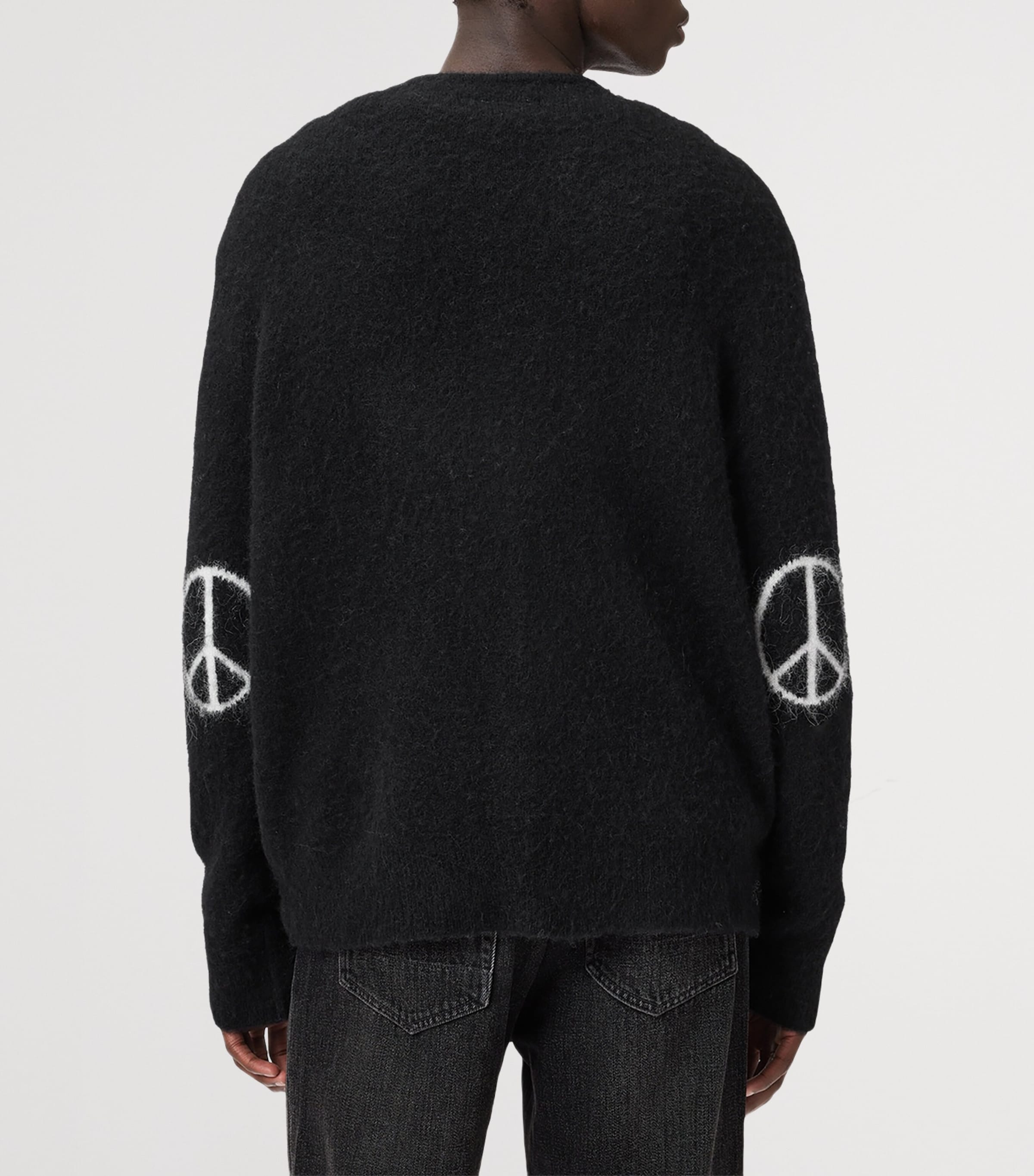 Wool-Blend Reflections Cardigan BLACK/CHALK WHITE Image 6