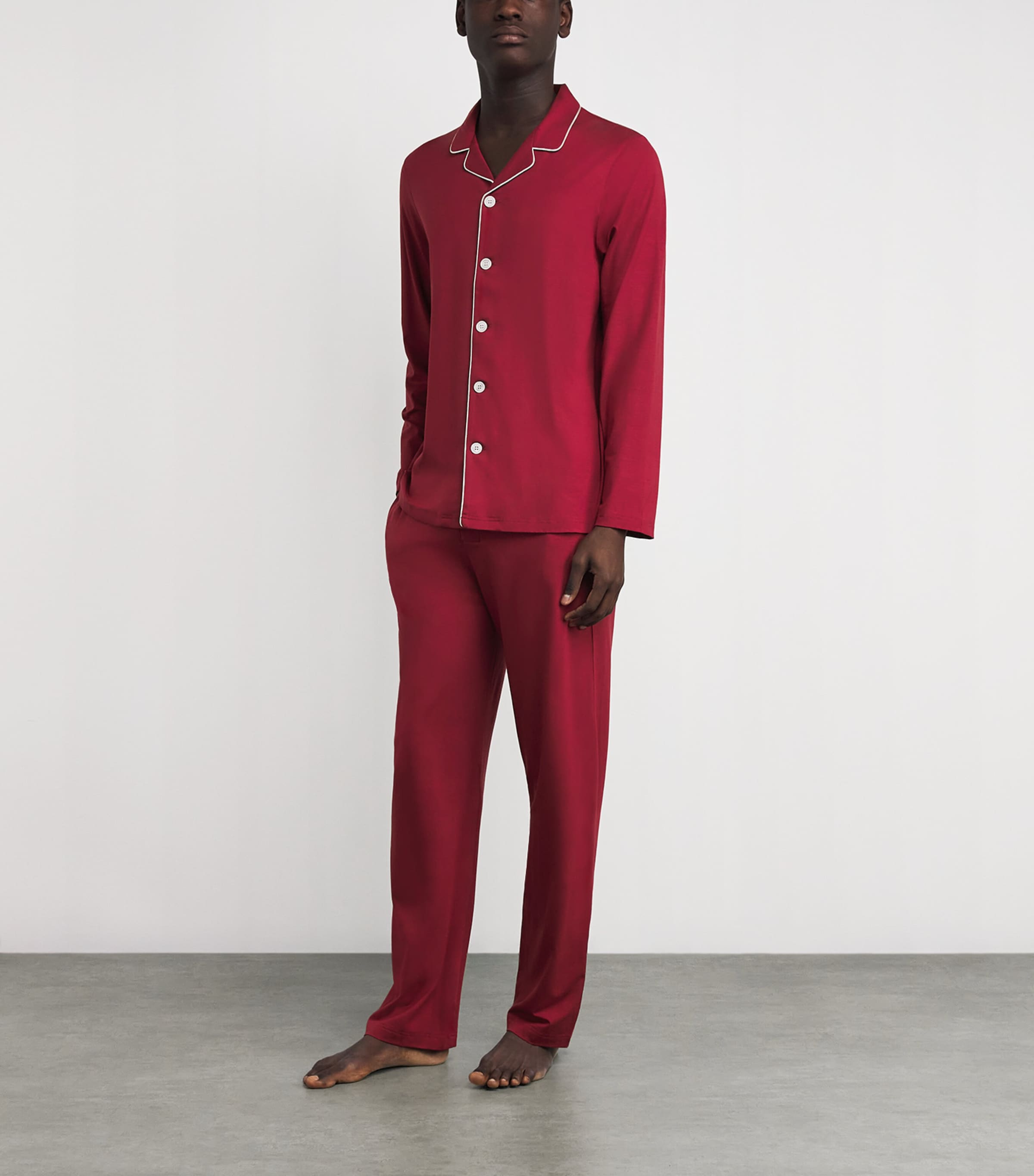 Micromodal Basel Pyjama Set 022RED Image 2