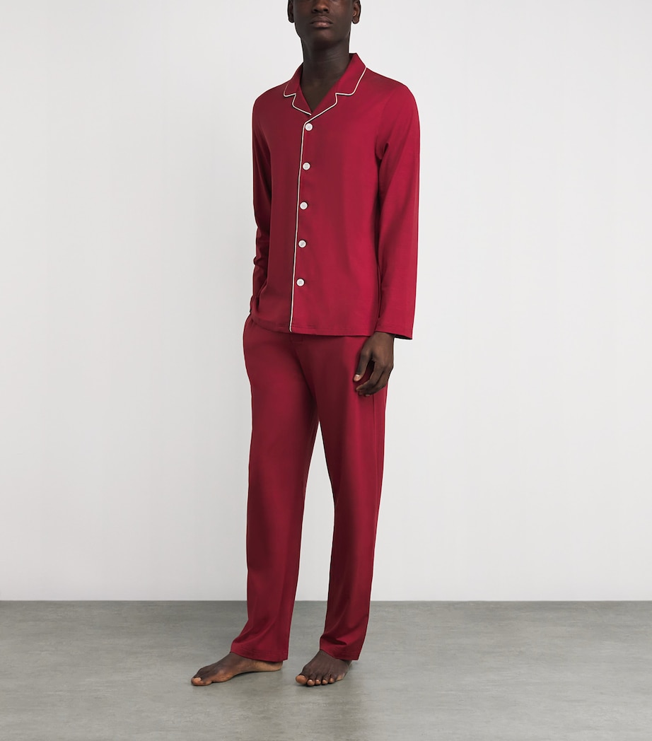 Micromodal Basel Pyjama Set 022RED Image 2