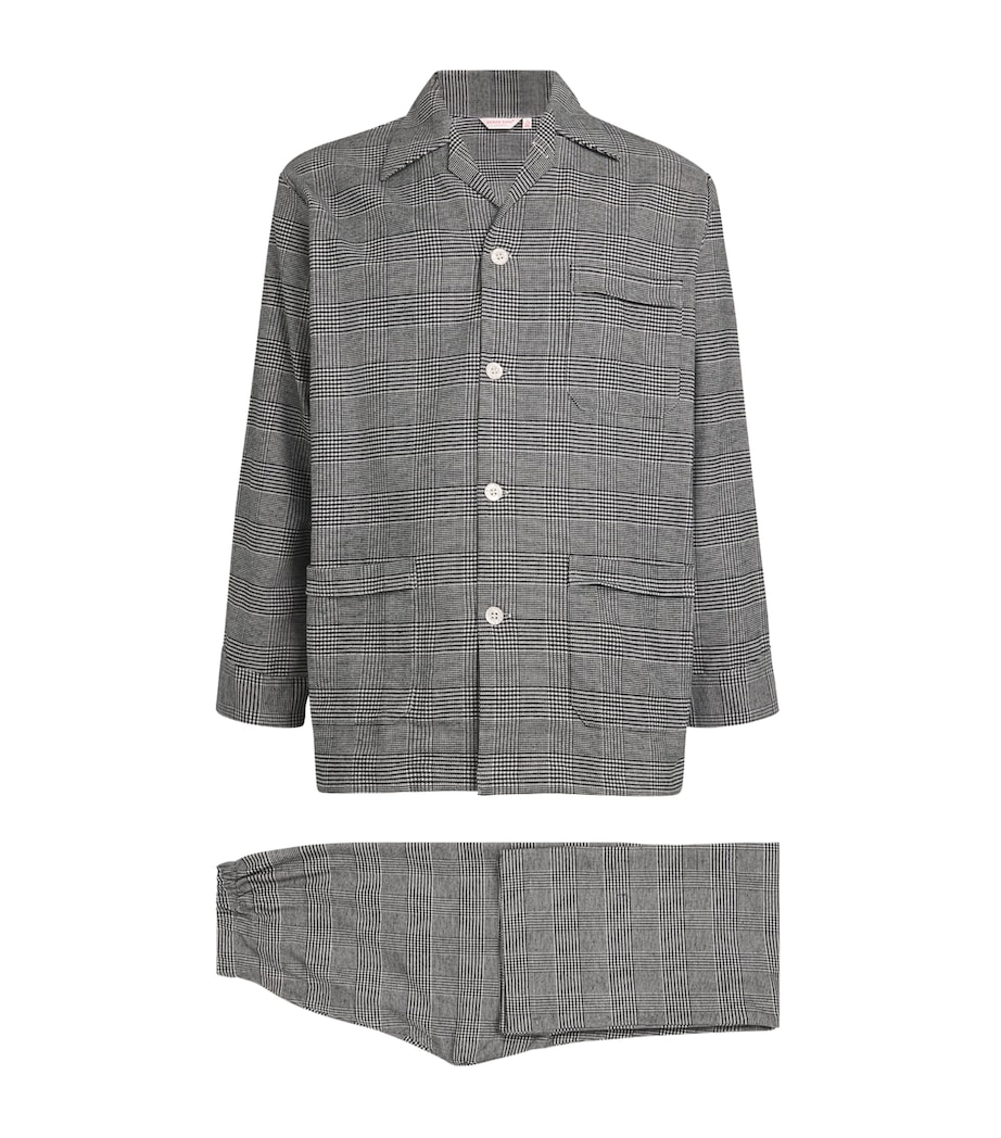 Check Kelburn Pyjama Set 042 BLACK Image 1