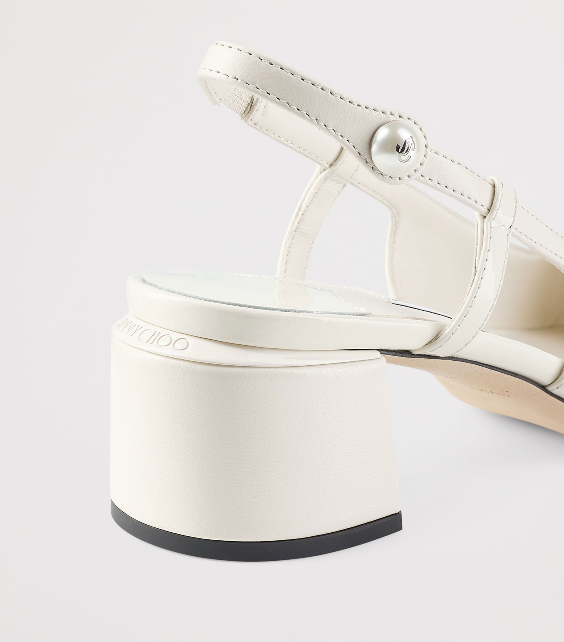 Elisa 45 Leather Slingback Pumps LATTE/LATTE Image 2