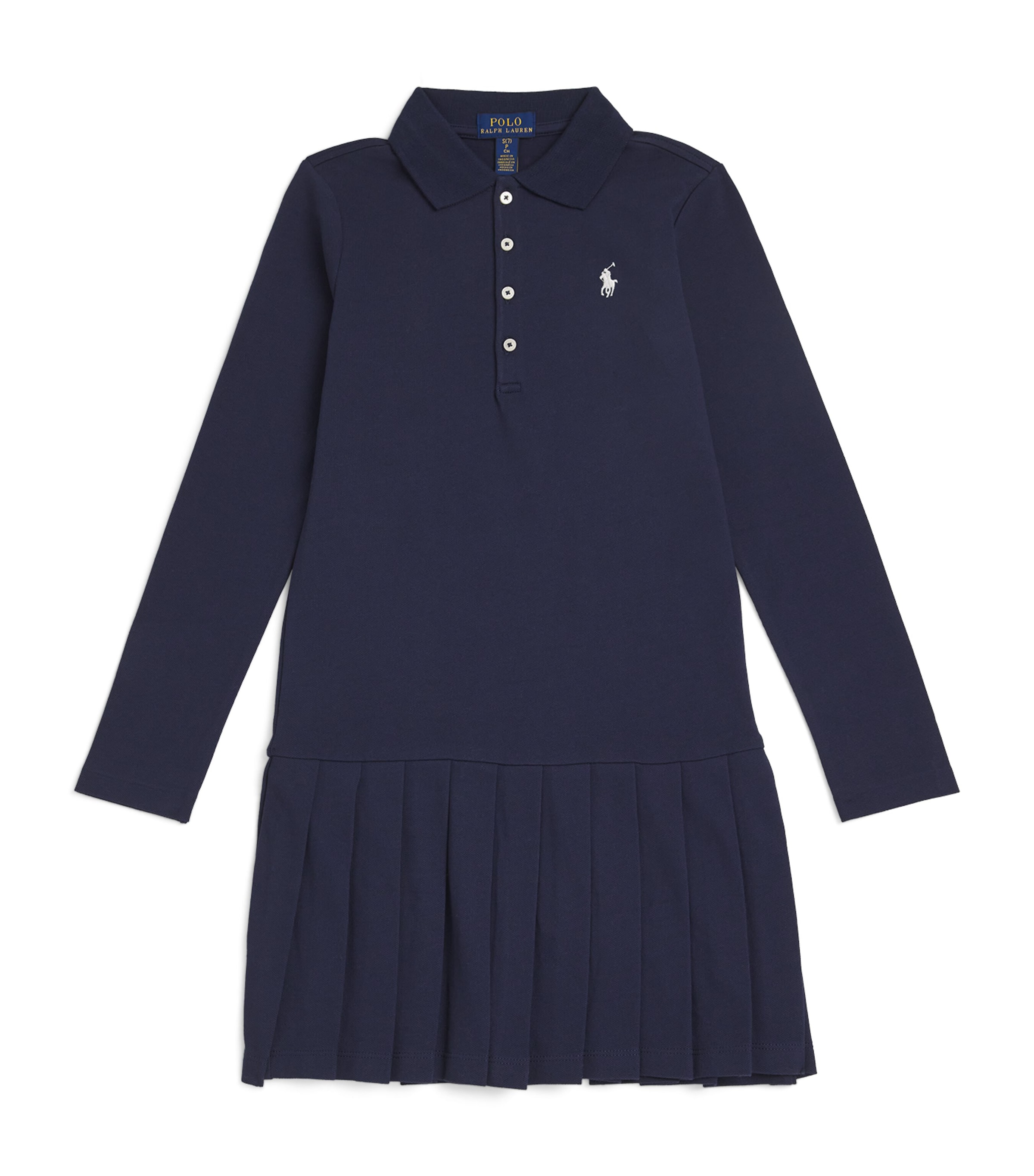 Shop Ralph Lauren Cotton Shirt Dress In Navy