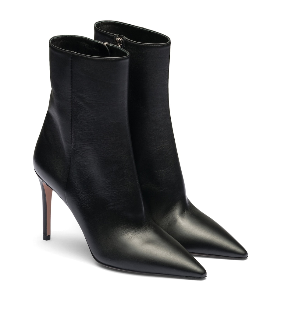 Leather Heeled Boots 95 F0002 Image 3