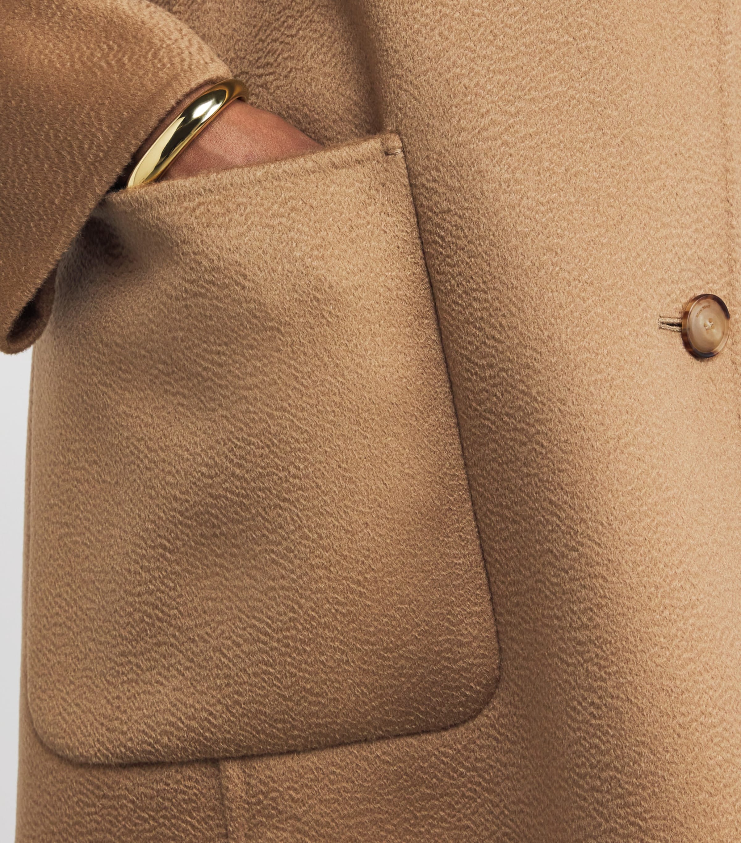 Cashmere Lembi Short Coat CAMEL Image 6