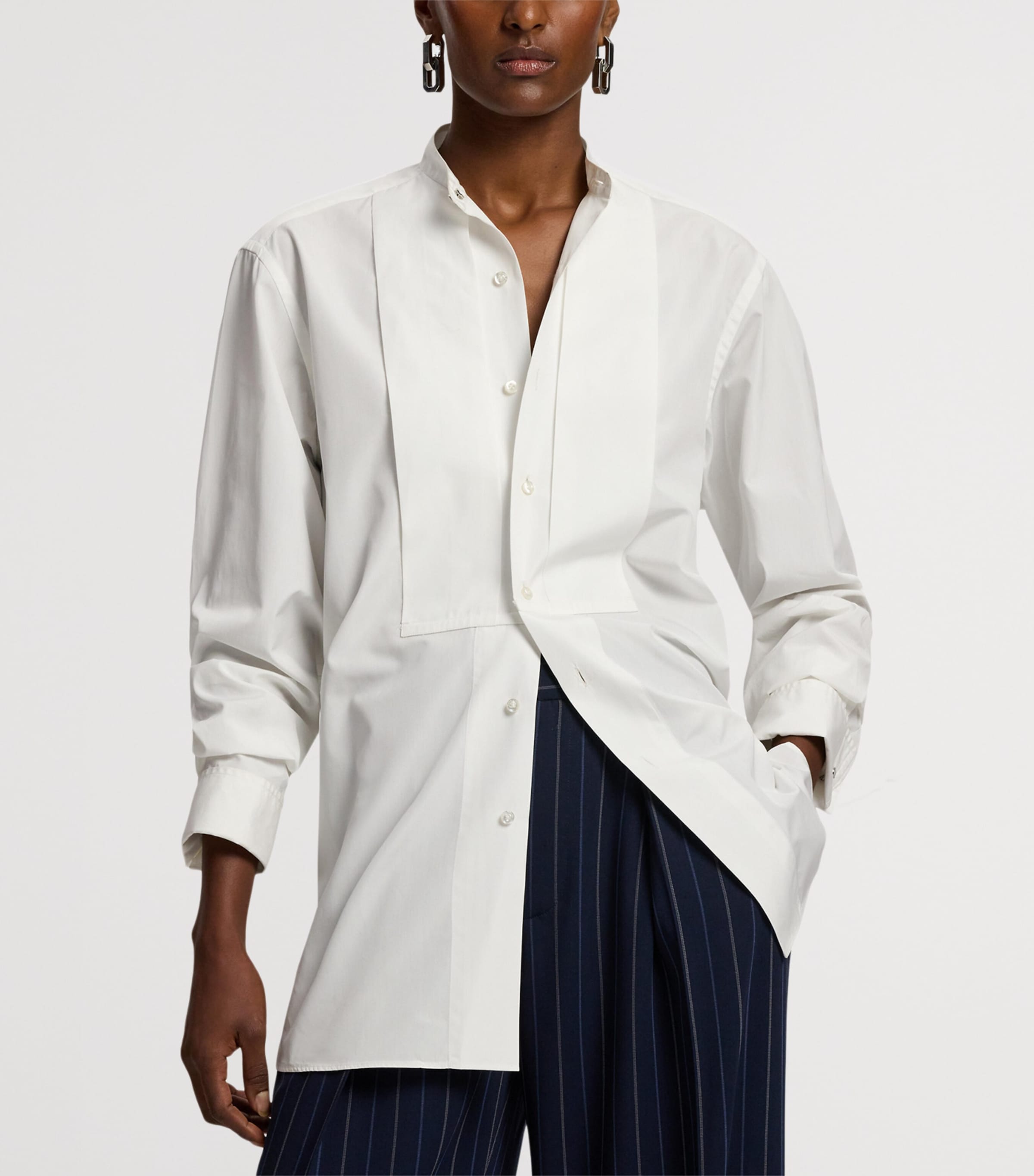 Ralph Lauren Collection Womens Cotton Kirstin Shirt White Image 5