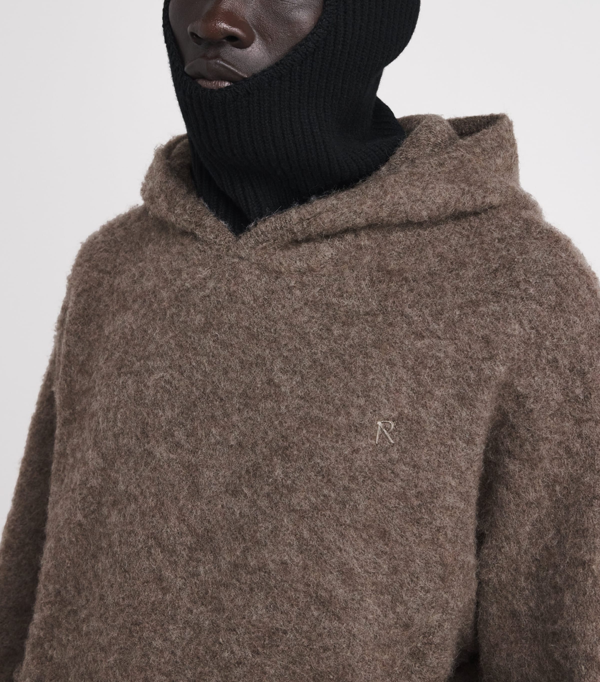 Brushed Borg Hoodie NERO Image 6