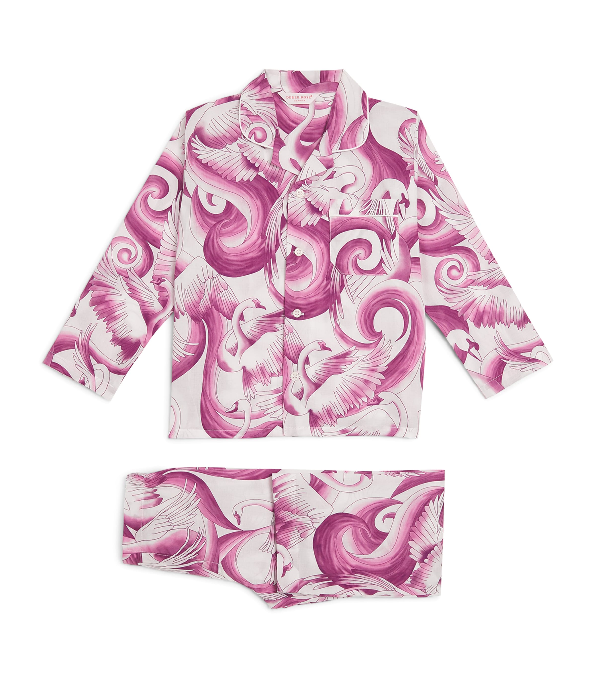 DEREK ROSE COTTON PRINTED LEDBURY PYJAMA SET 