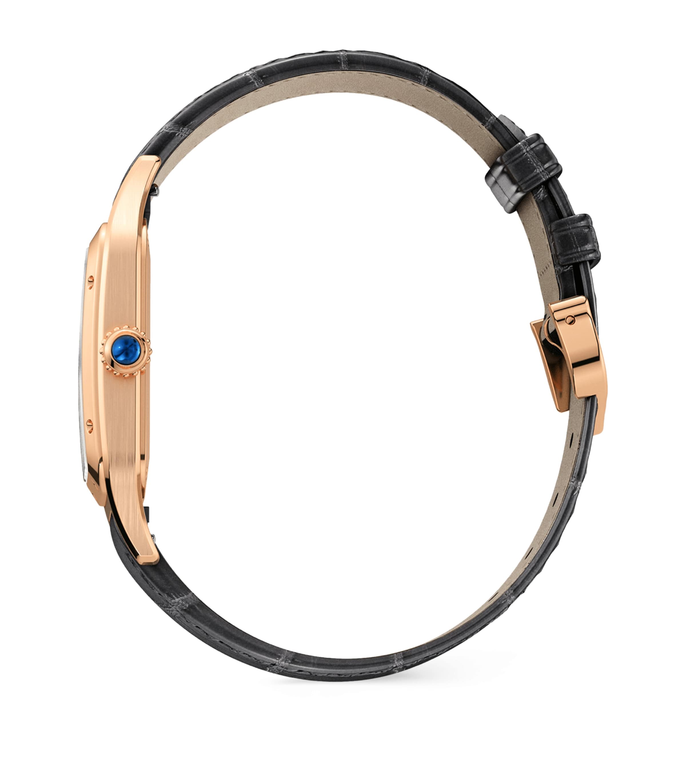 Rose Gold Santos-Dumont Watch 31.4mm GREY Image 5