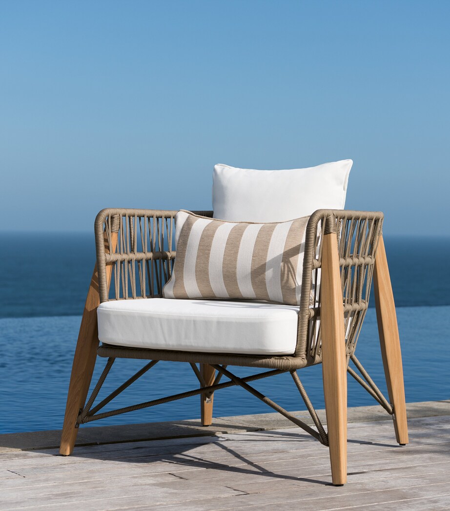 Pimlico Club Outdoor Armchair WHITE Image 4