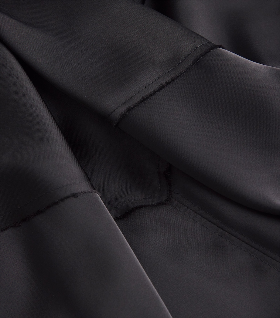 Satin Slip Maxi Dress BLACK Image 5