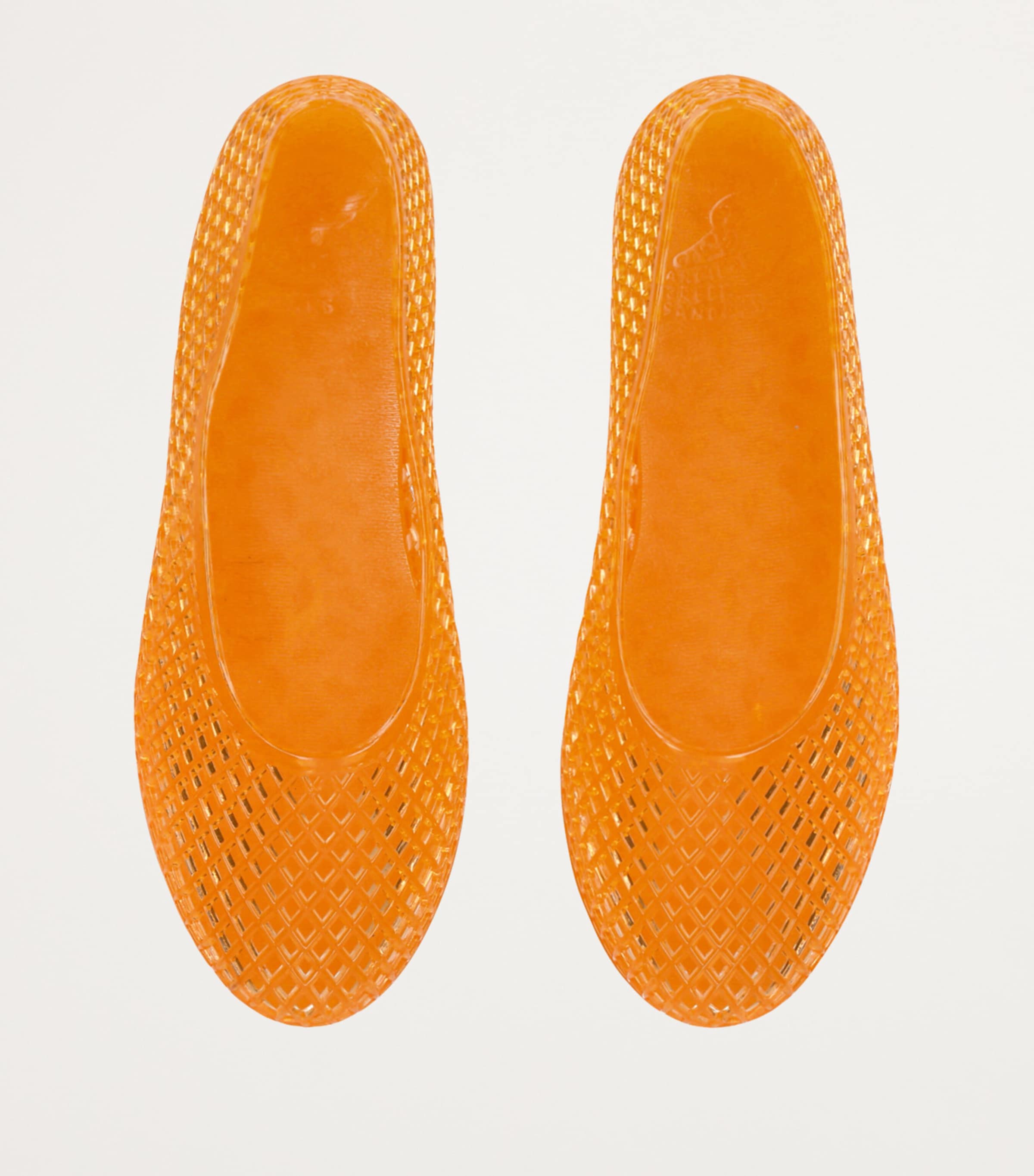Ancient Greek Sandals Jelly Iro Ballet Flats Orange Image 4