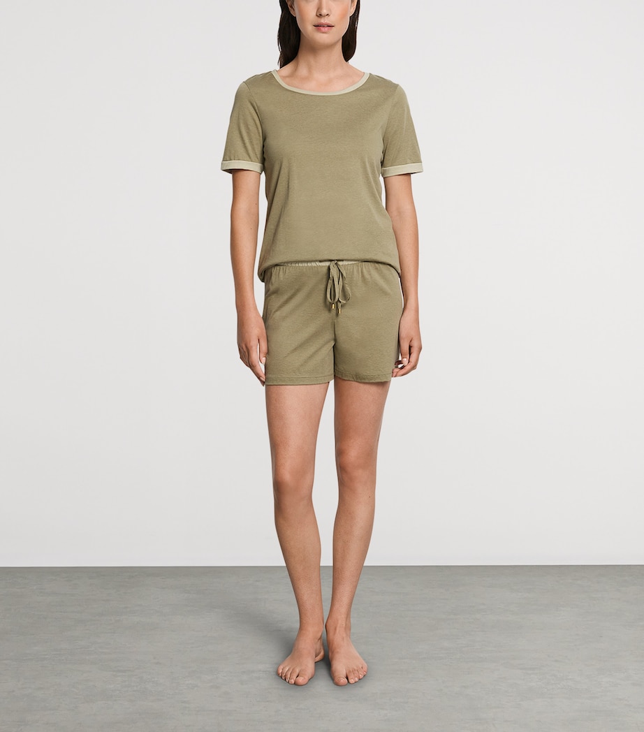 Cotton-Blend Laura Pyjamas COVERT GREEN Image 4