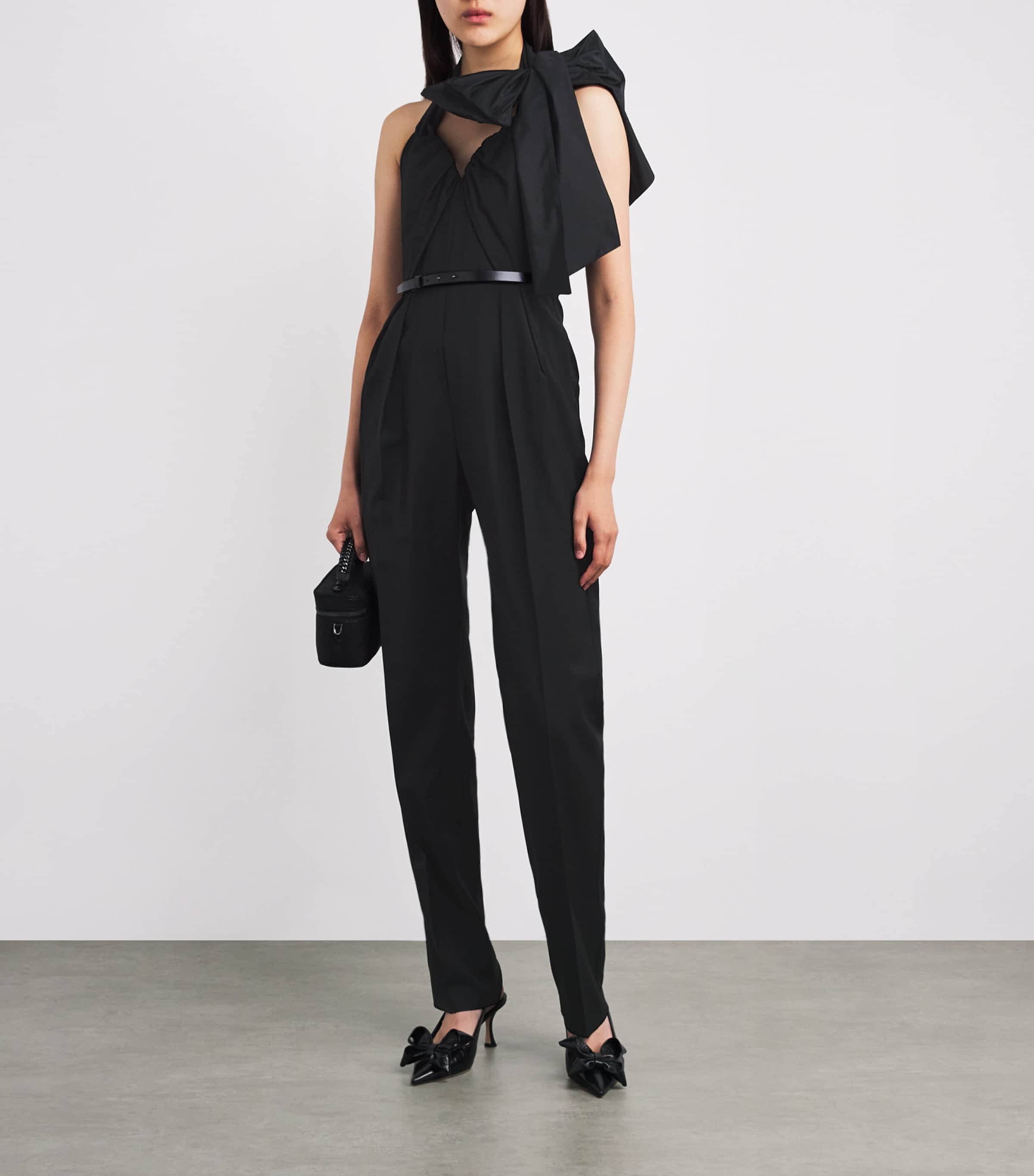 Virgin Wool Jumpsuit BLACK Image 2